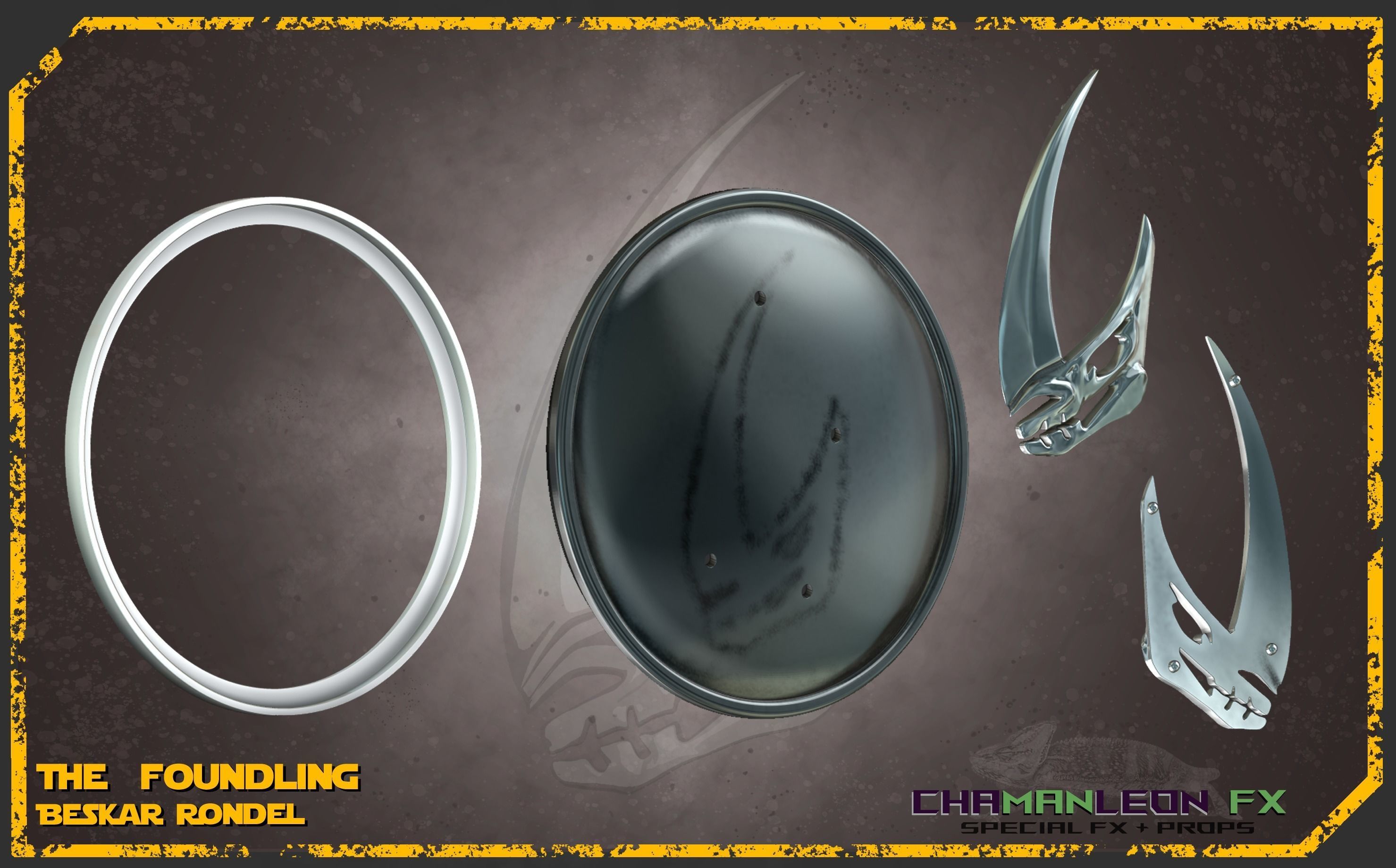 The Foundling Beskar Rondel The Mandalorian Cosplay 3D print model_1