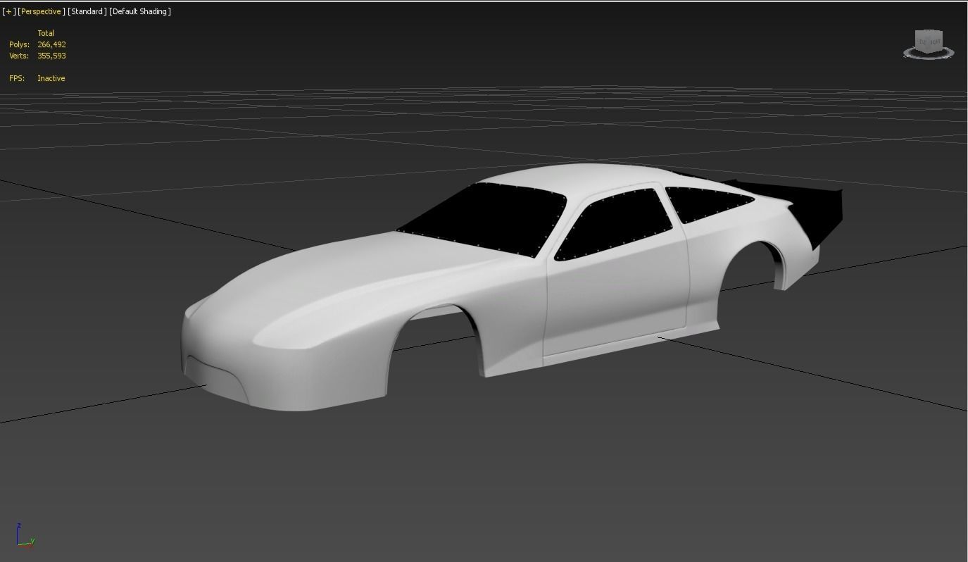 Drag Shell  Low-poly 3D model_1