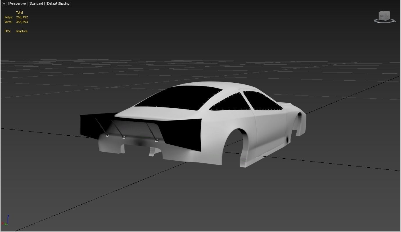 Drag Shell  Low-poly 3D model_3