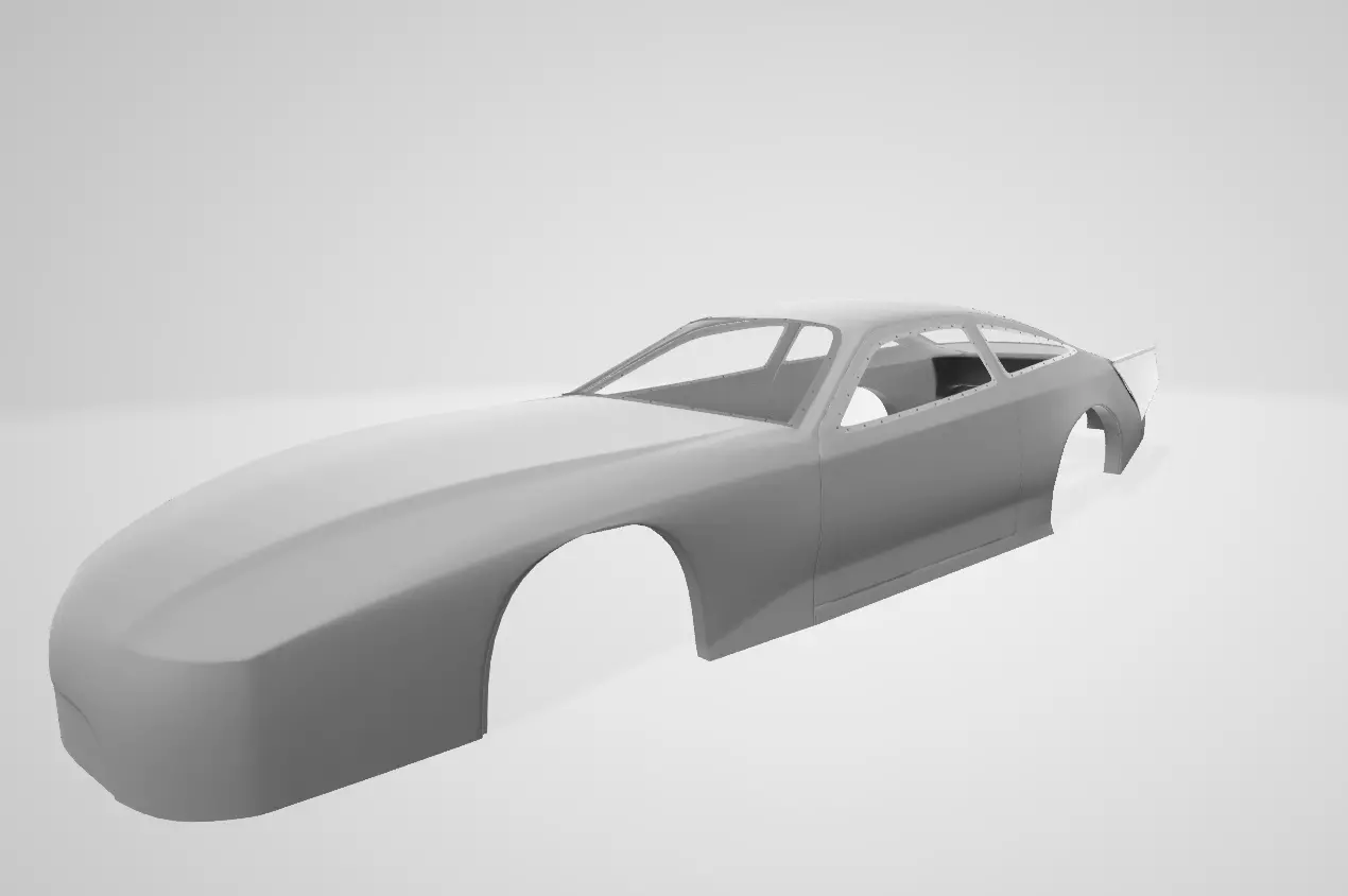 Drag Shell  Low-poly 3D model_0