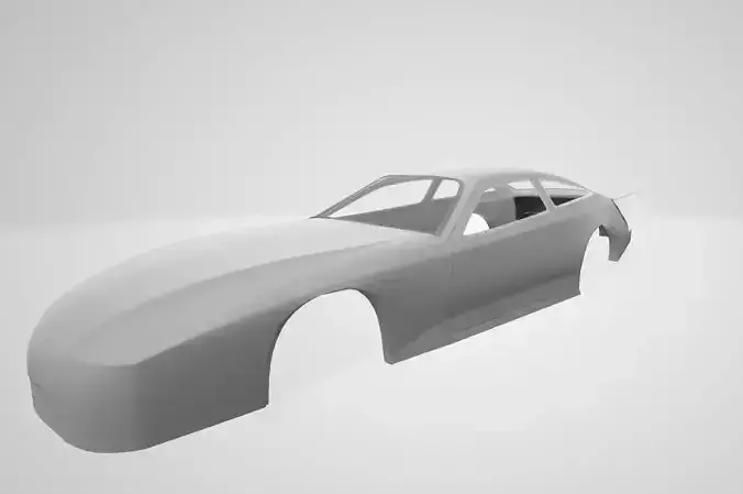 Drag Shell  Low-poly 3D model