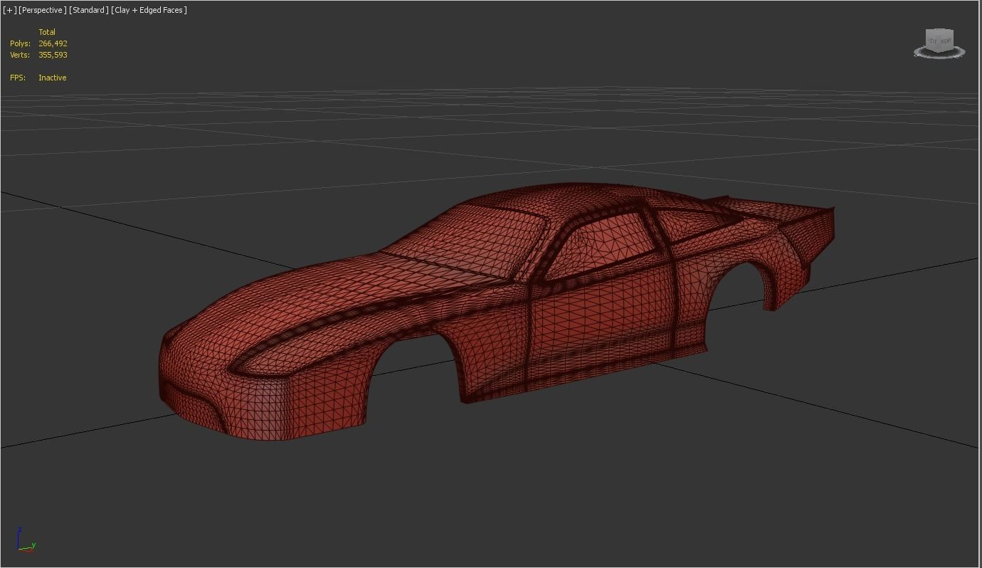 Drag Shell  Low-poly 3D model_2