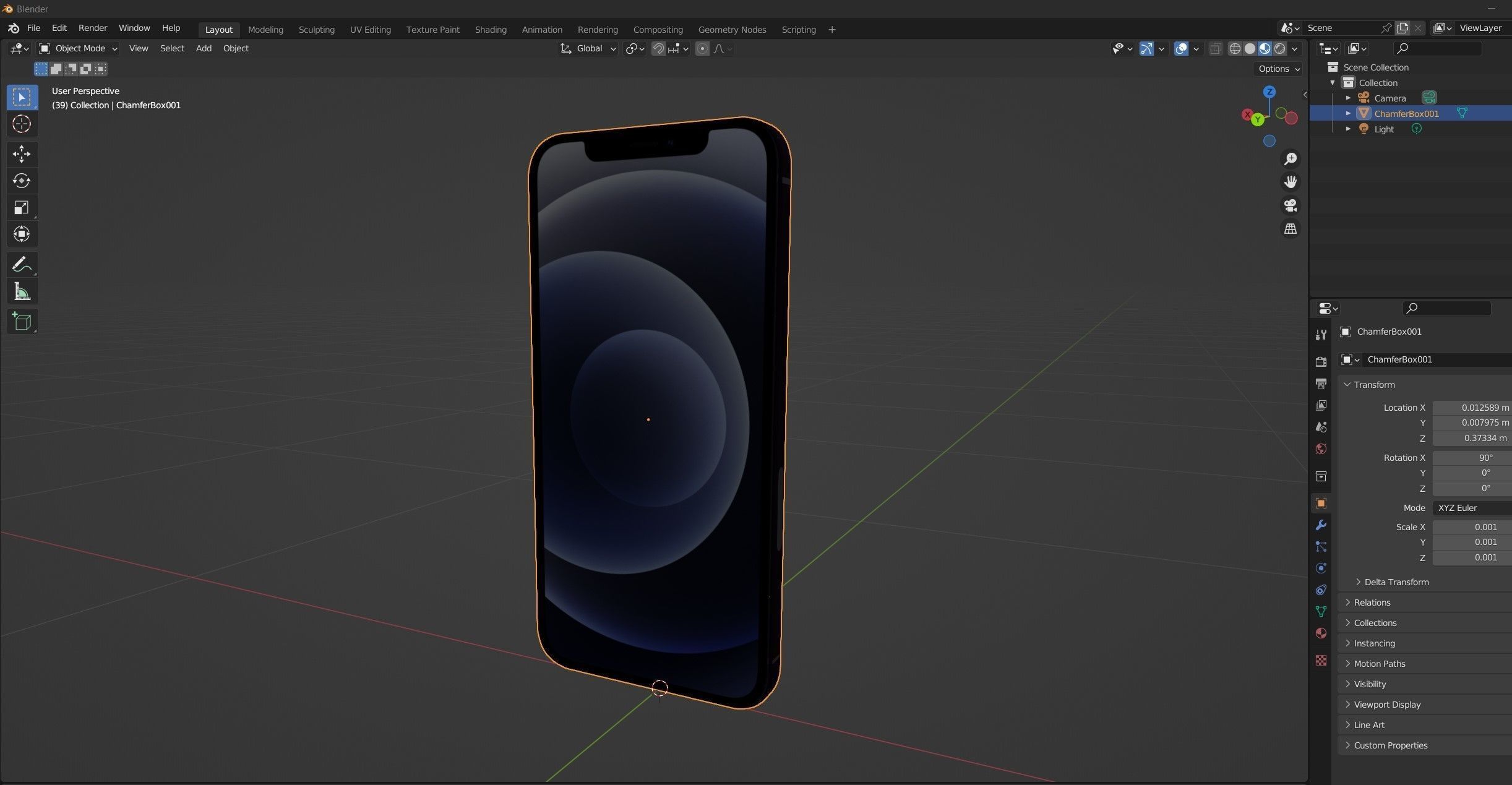 Apple iPhone 12 Black 3D model_17