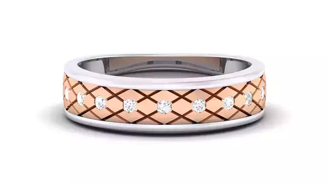 Couple Band Ring 3dm render detail 