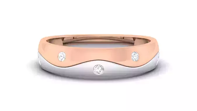 Couple Band Ring 3dm render detail 