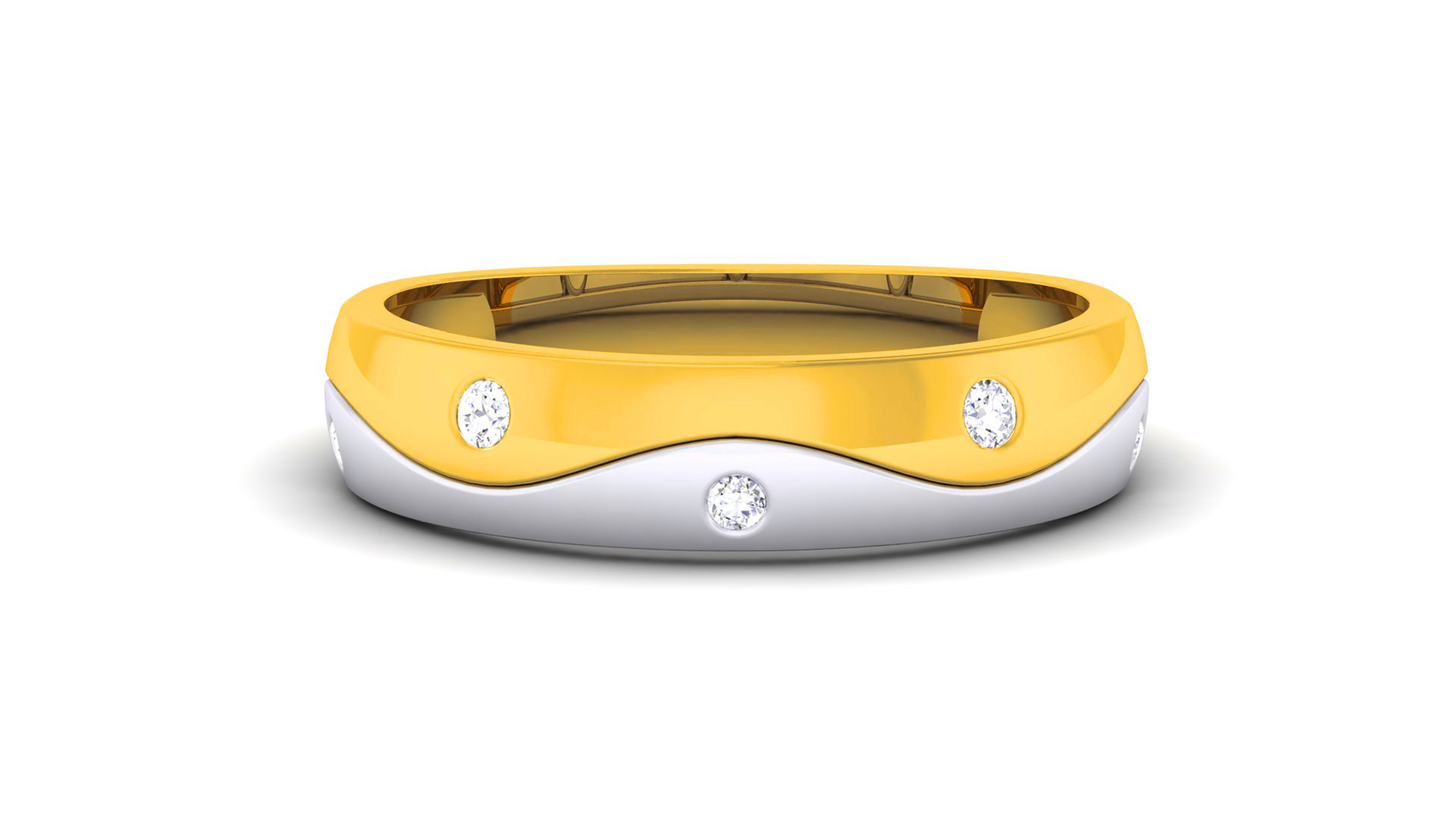 Couple Band Ring 3dm render detail  3D print model_24