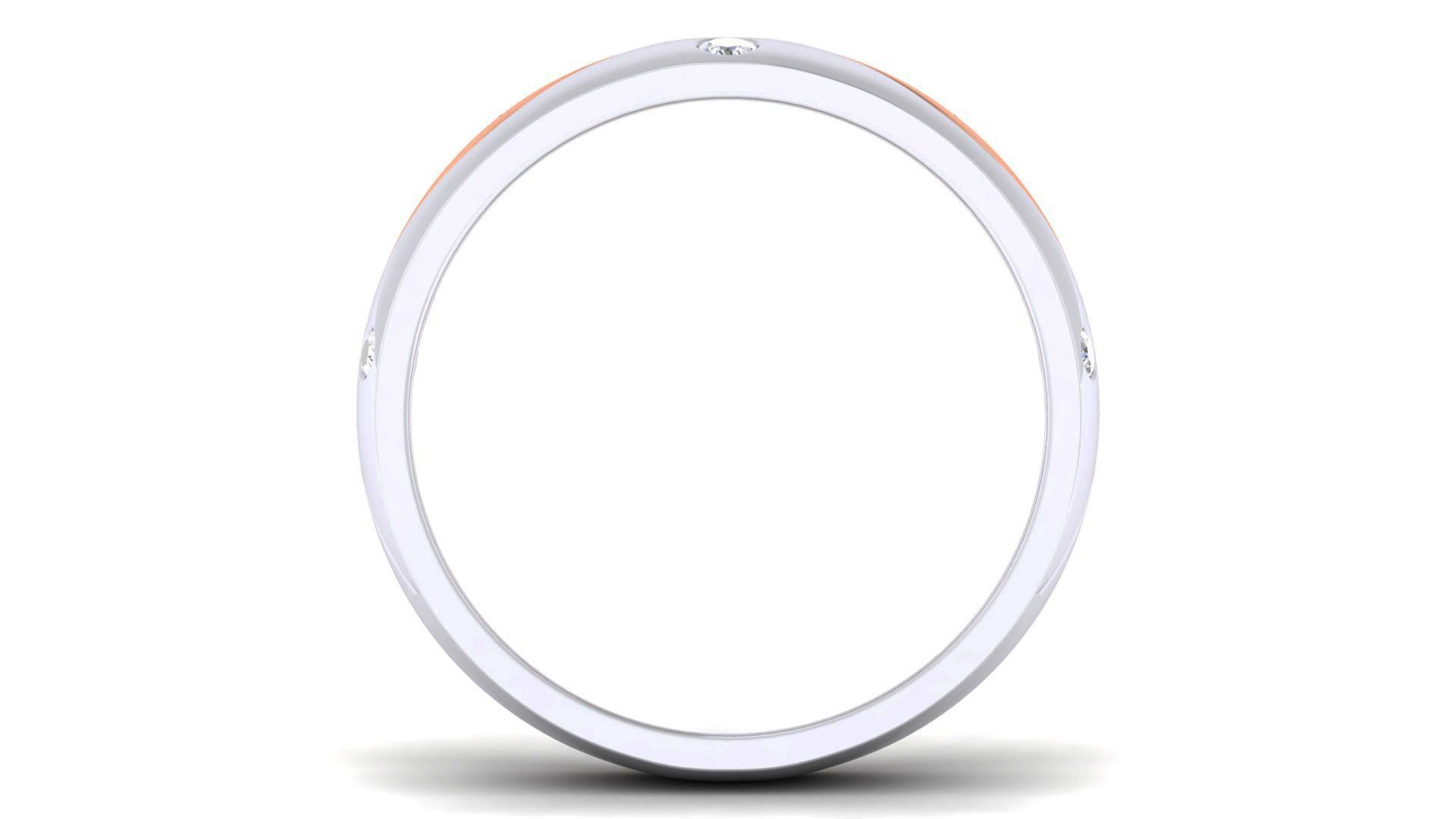 Couple Band Ring 3dm render detail  3D print model_3