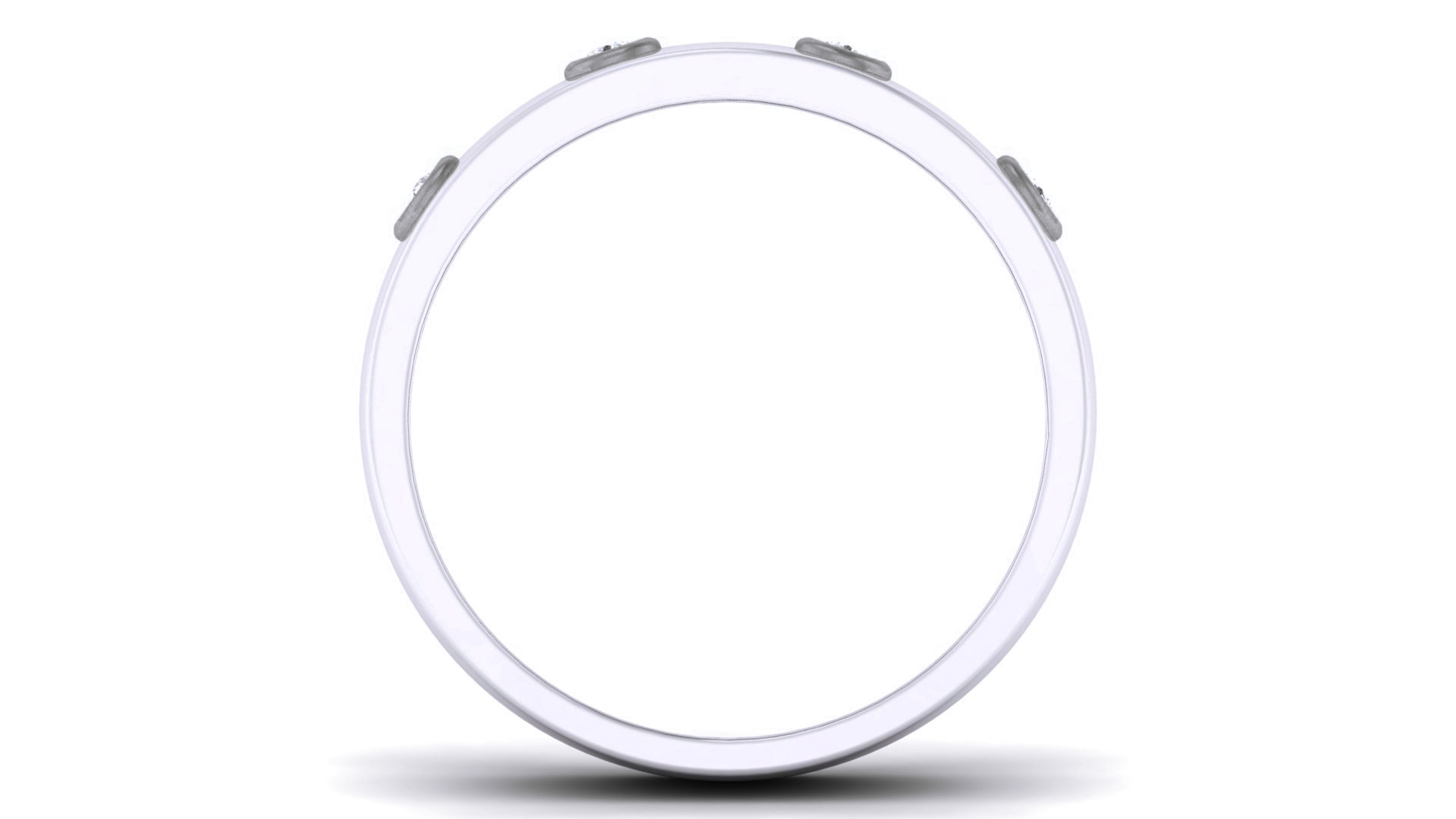 Couple Band Ring 3dm render detail 3D print model_4