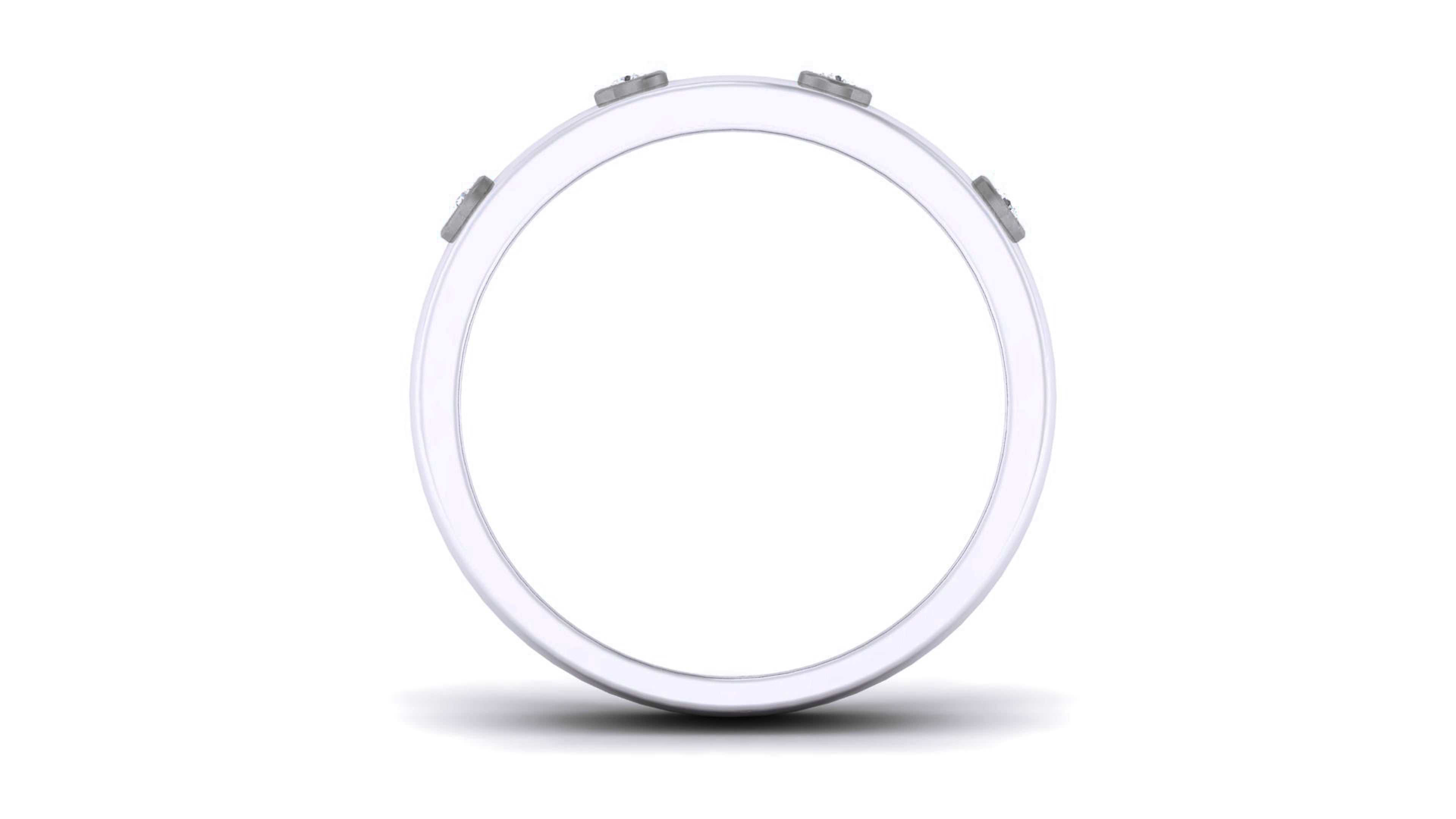 Couple Band Ring 3dm render detail 3D print model_16