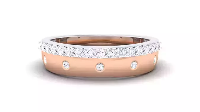 Couple Band Ring 3dm render detail 