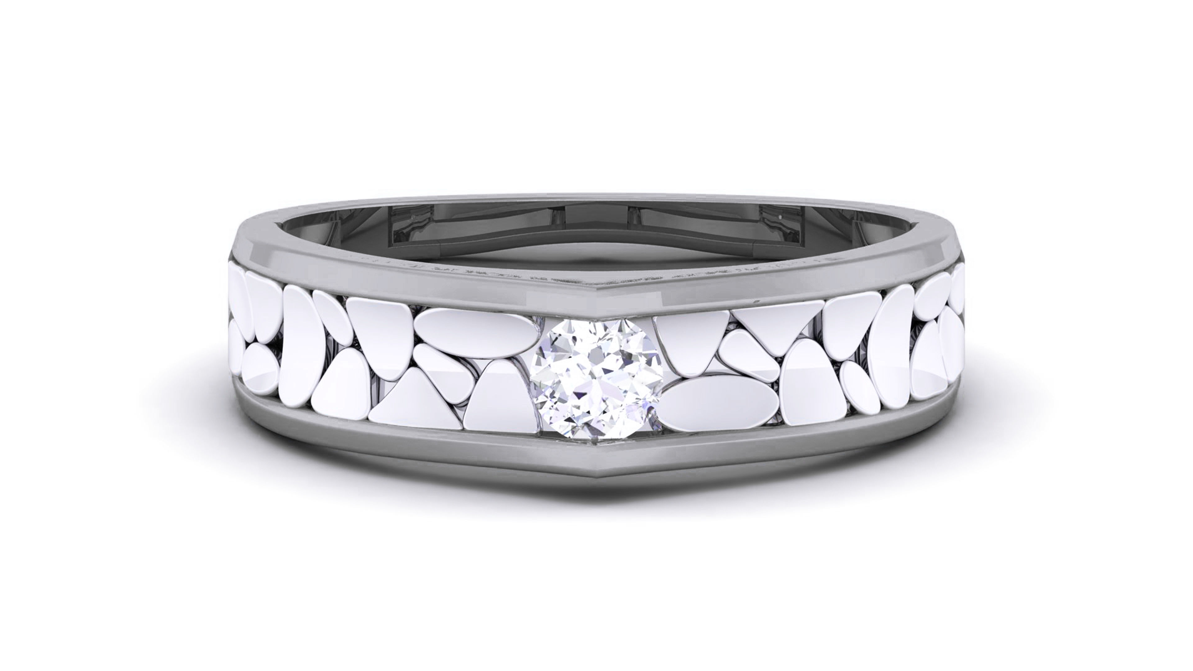 Couple Band Ring 3dm render detail  3D print model_13