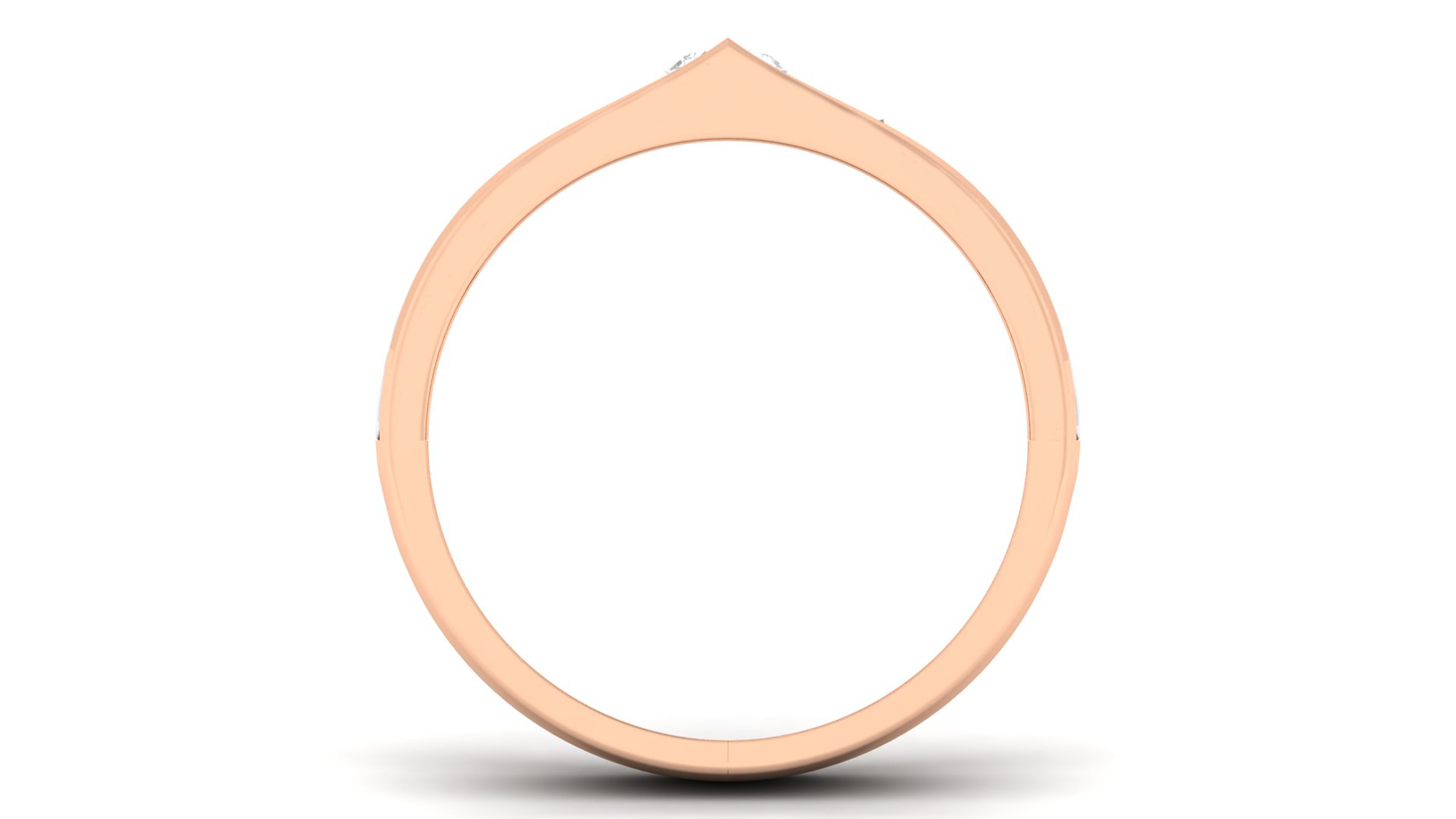 Couple Band Ring 3dm render detail  3D print model_3