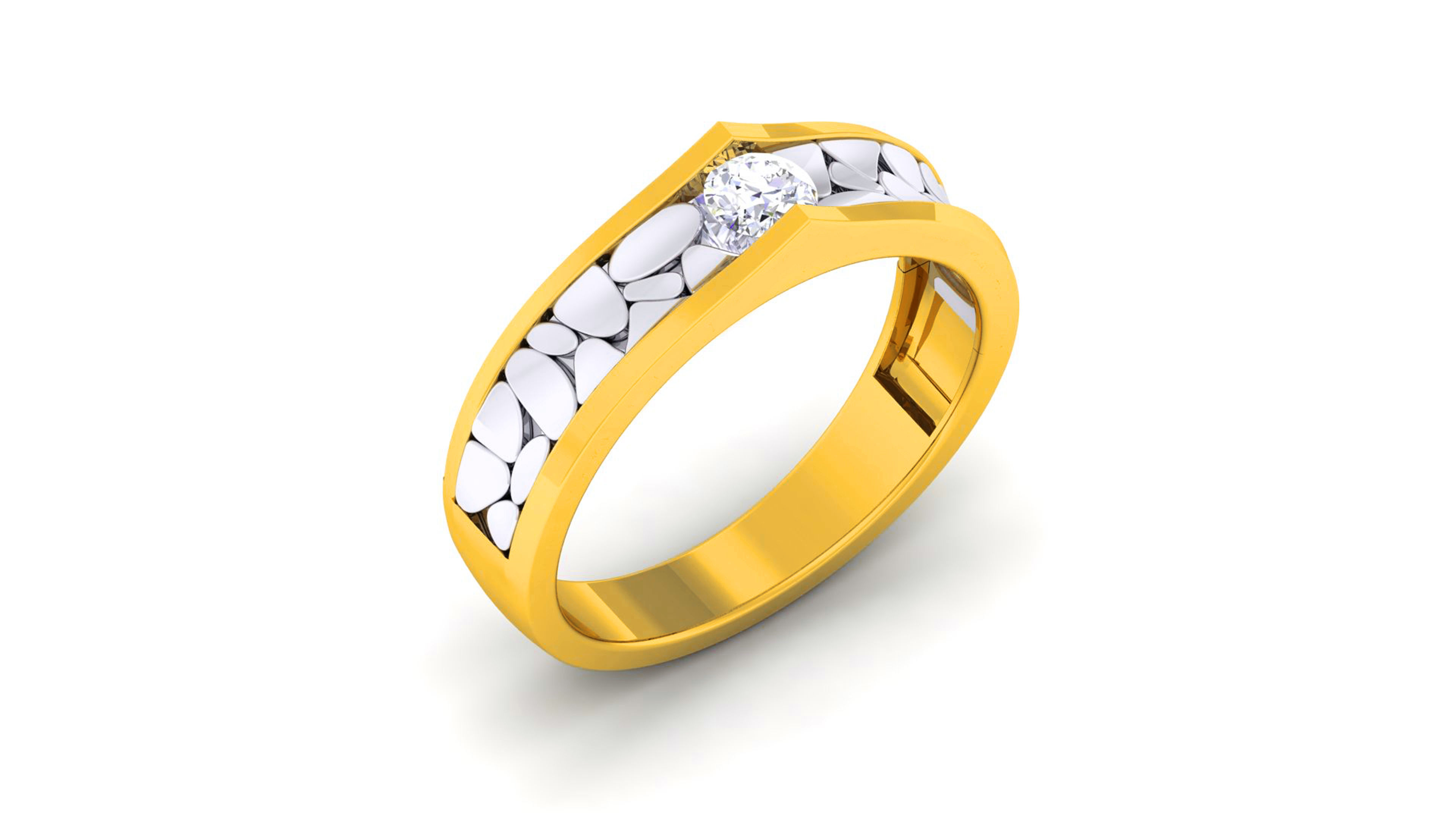 Couple Band Ring 3dm render detail  3D print model_19