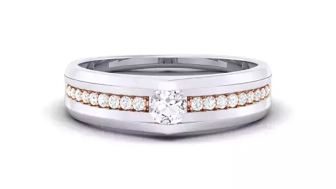 Couple Band Ring 3dm render detail 