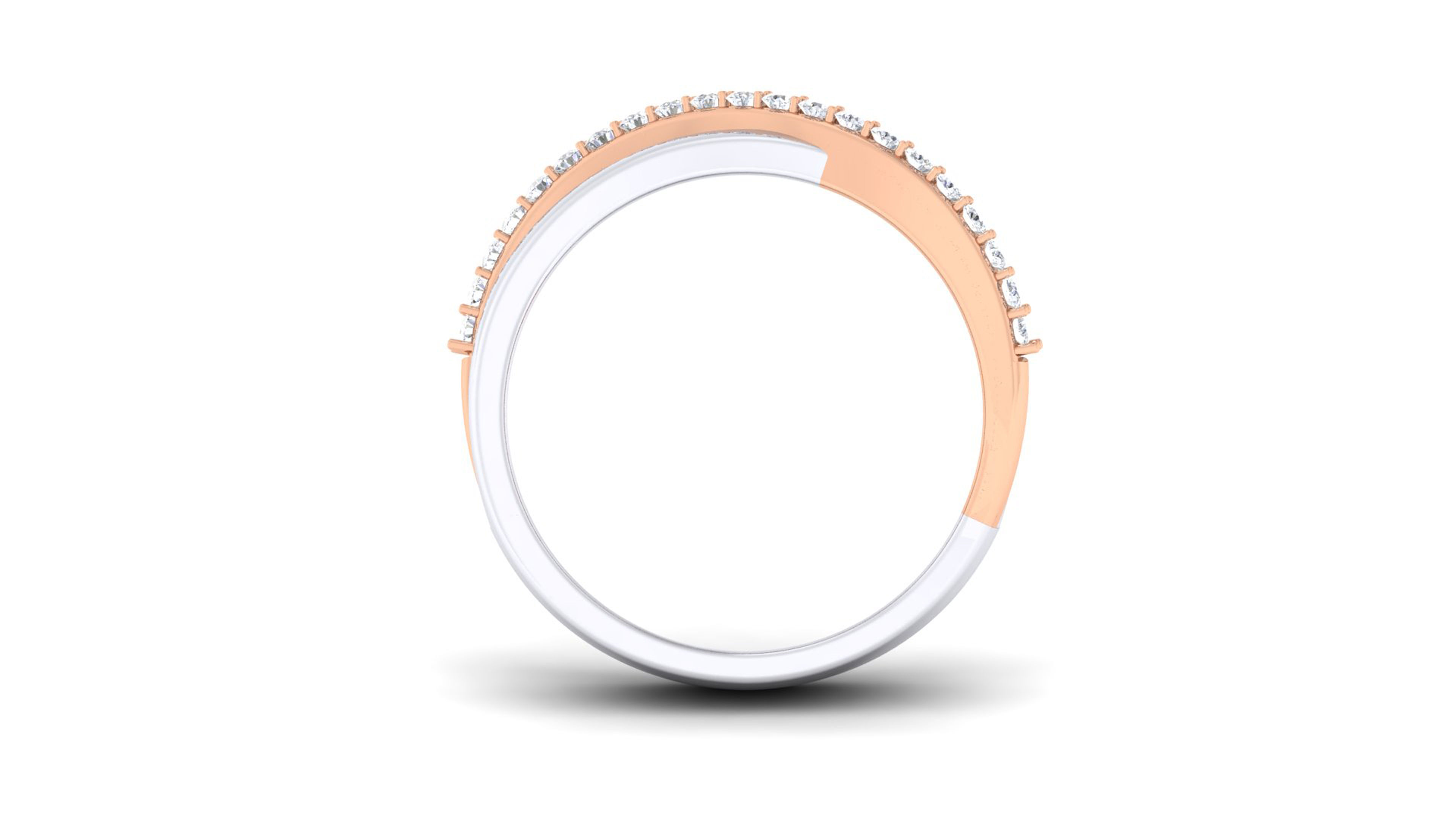 Couple Band Ring 3dm render detail  3D print model_14