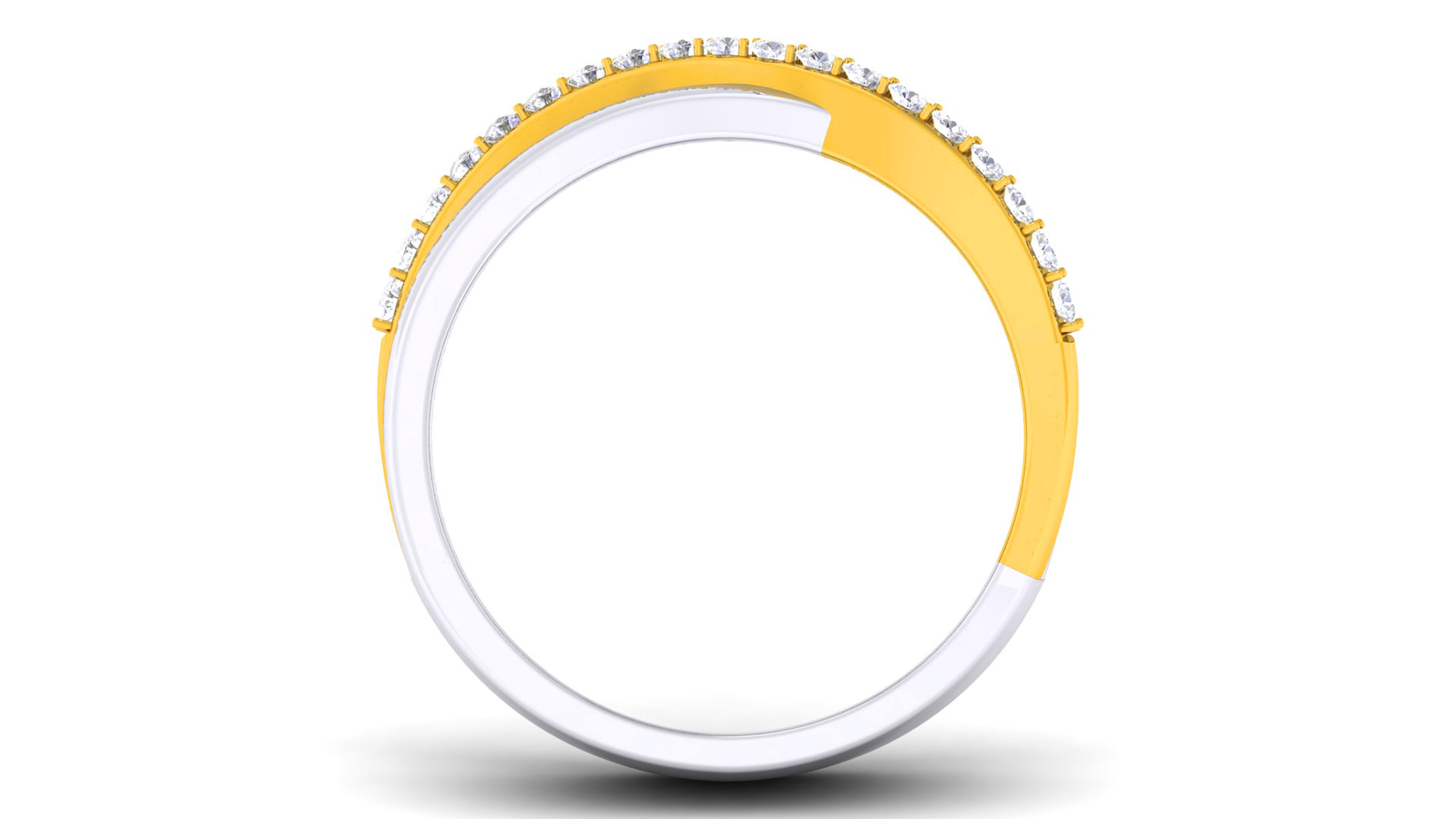 Couple Band Ring 3dm render detail  3D print model_5