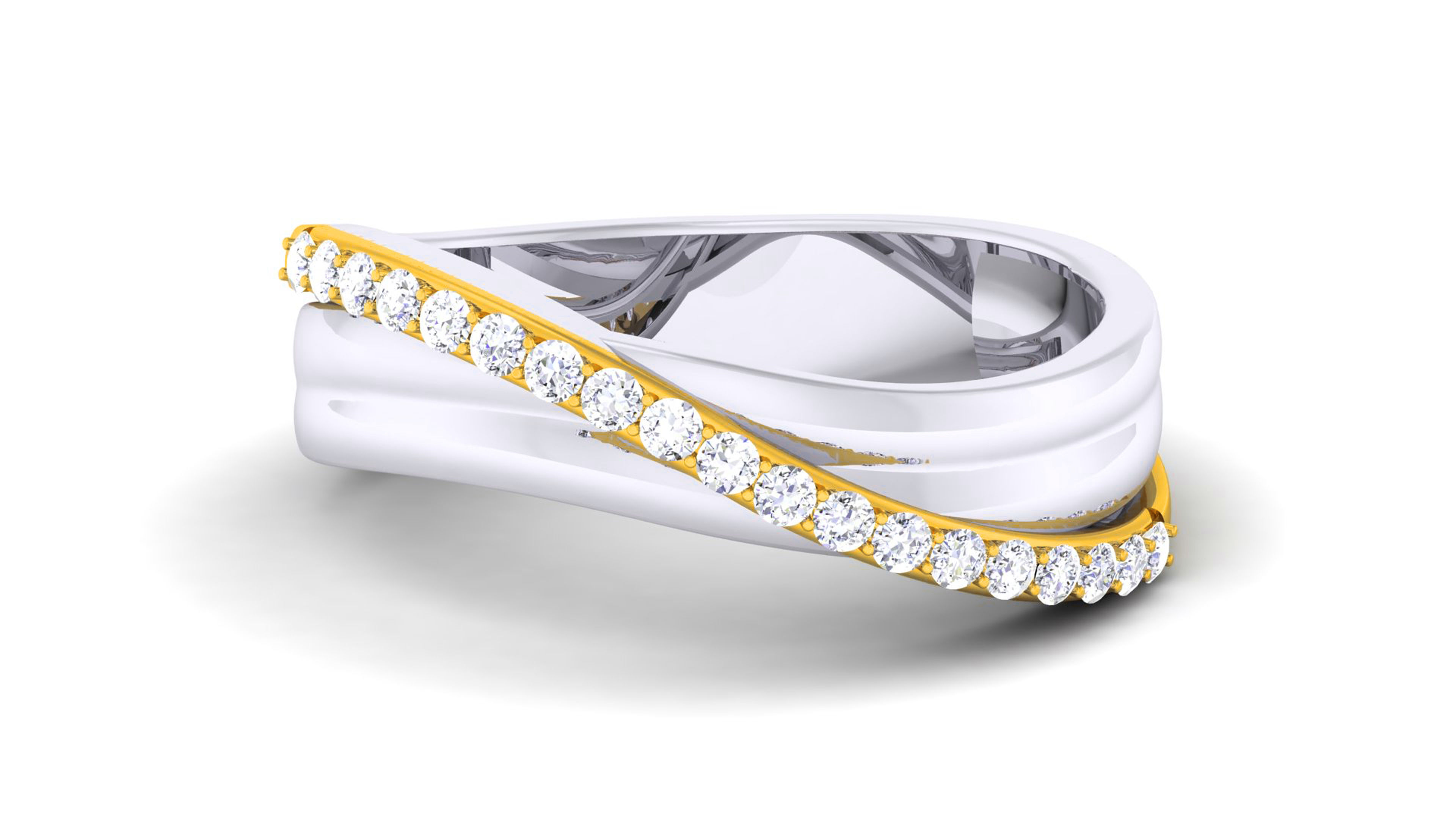 Couple Band Ring 3dm render detail  3D print model_13