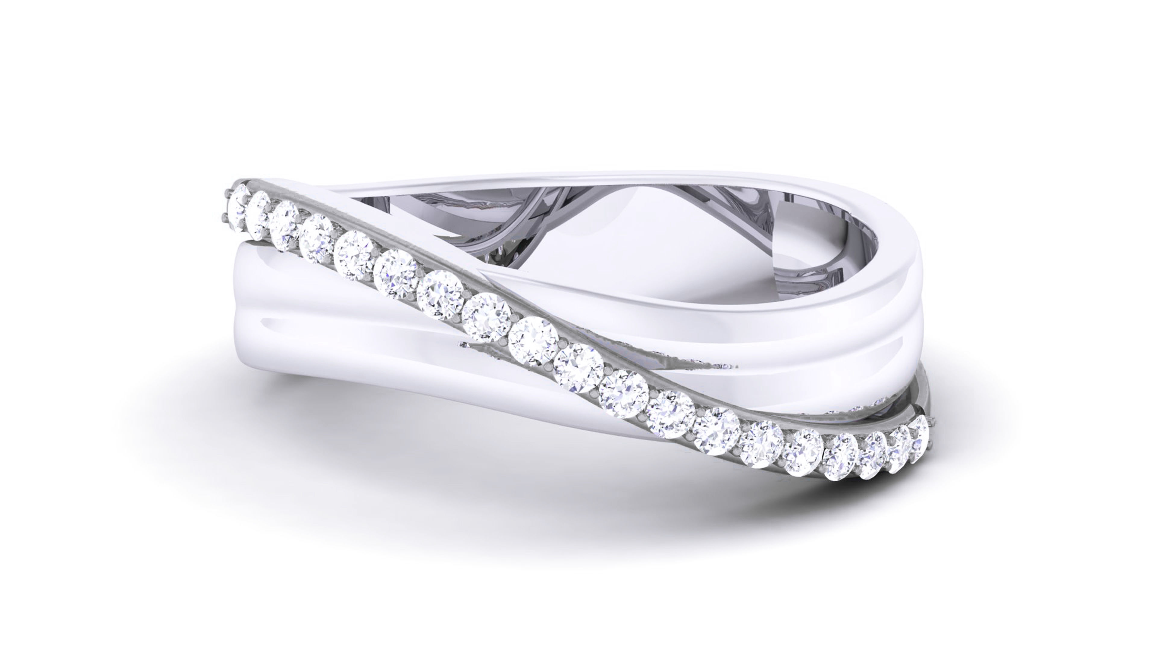 Couple Band Ring 3dm render detail  3D print model_12