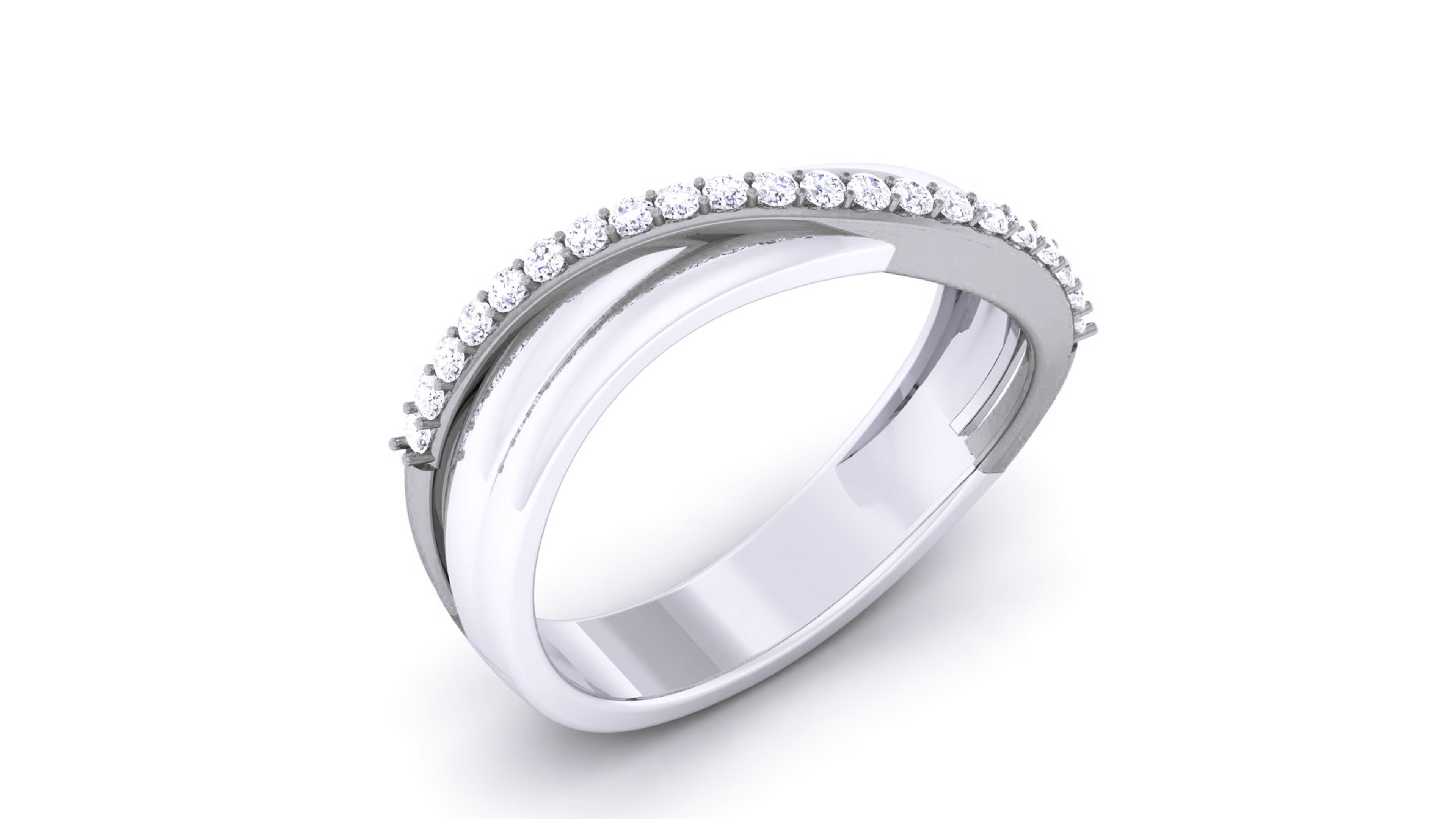 Couple Band Ring 3dm render detail  3D print model_18