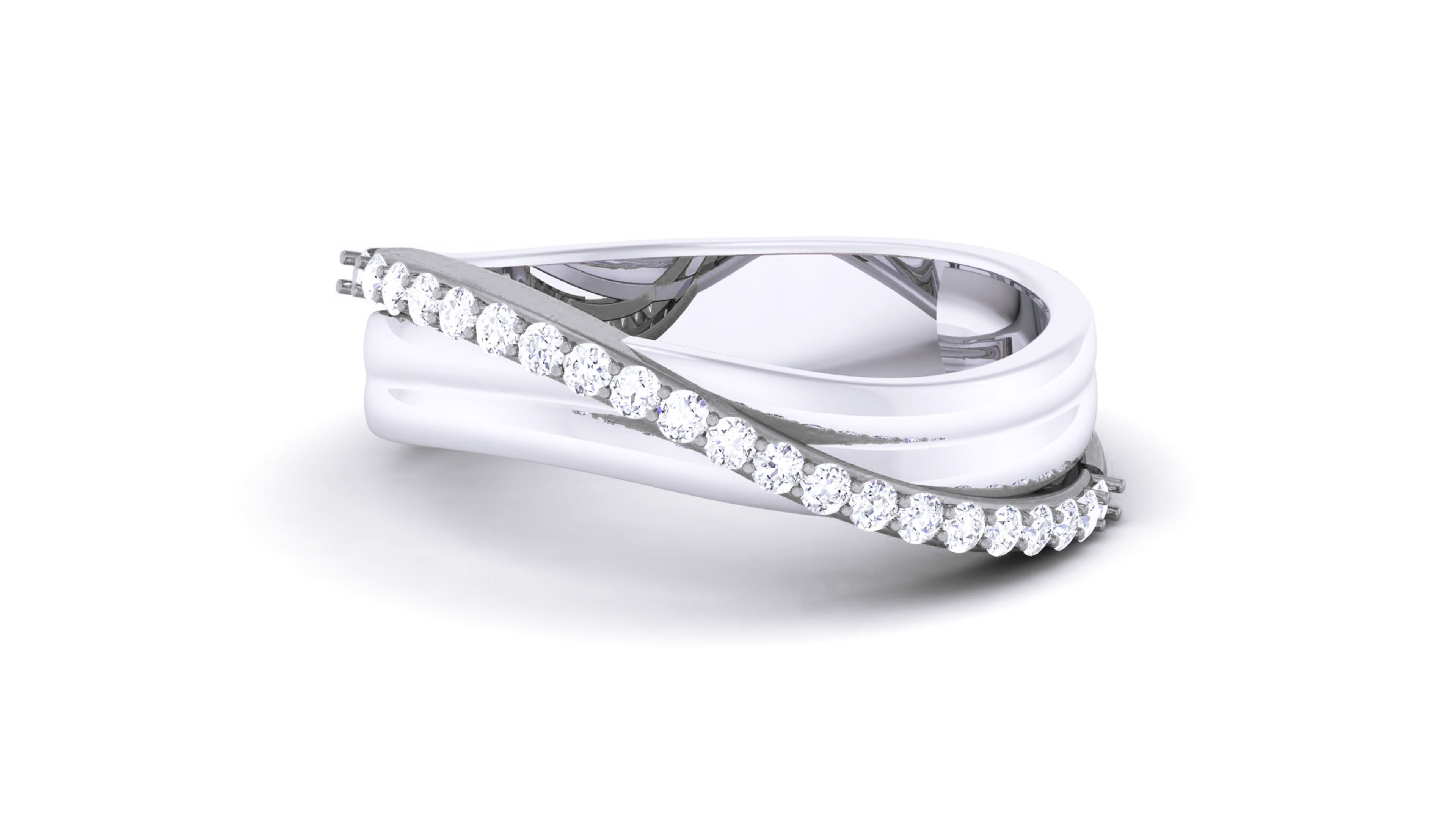 Couple Band Ring 3dm render detail  3D print model_24