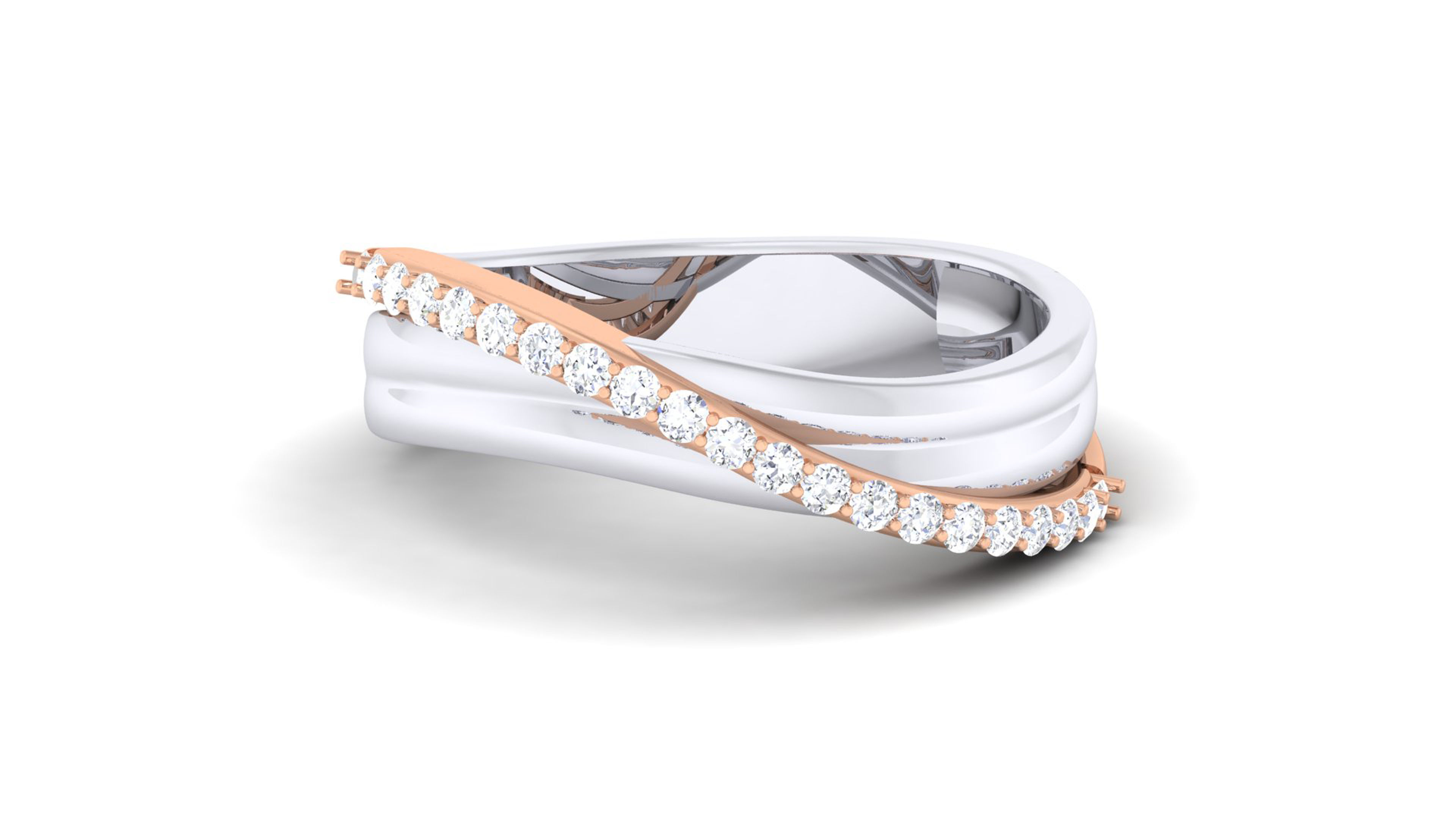 Couple Band Ring 3dm render detail  3D print model_23