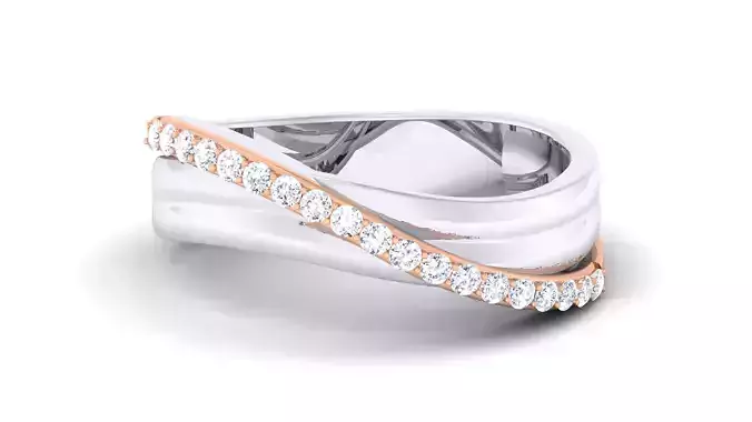 Couple Band Ring 3dm render detail 