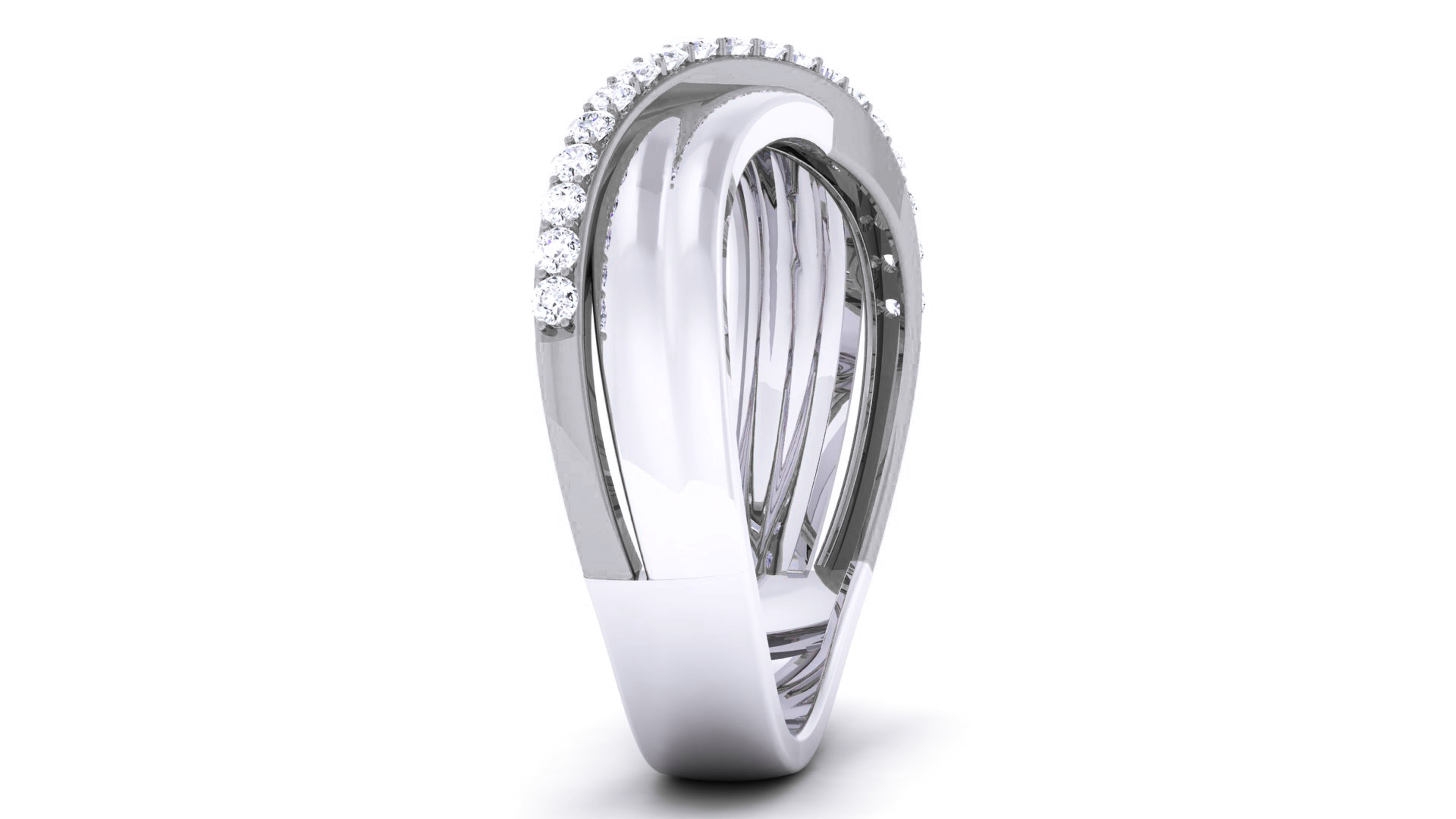 Couple Band Ring 3dm render detail  3D print model_11