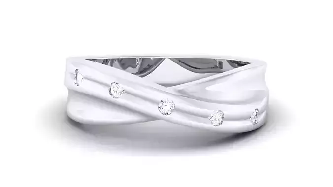 Couple Band Ring 3dm render detail 