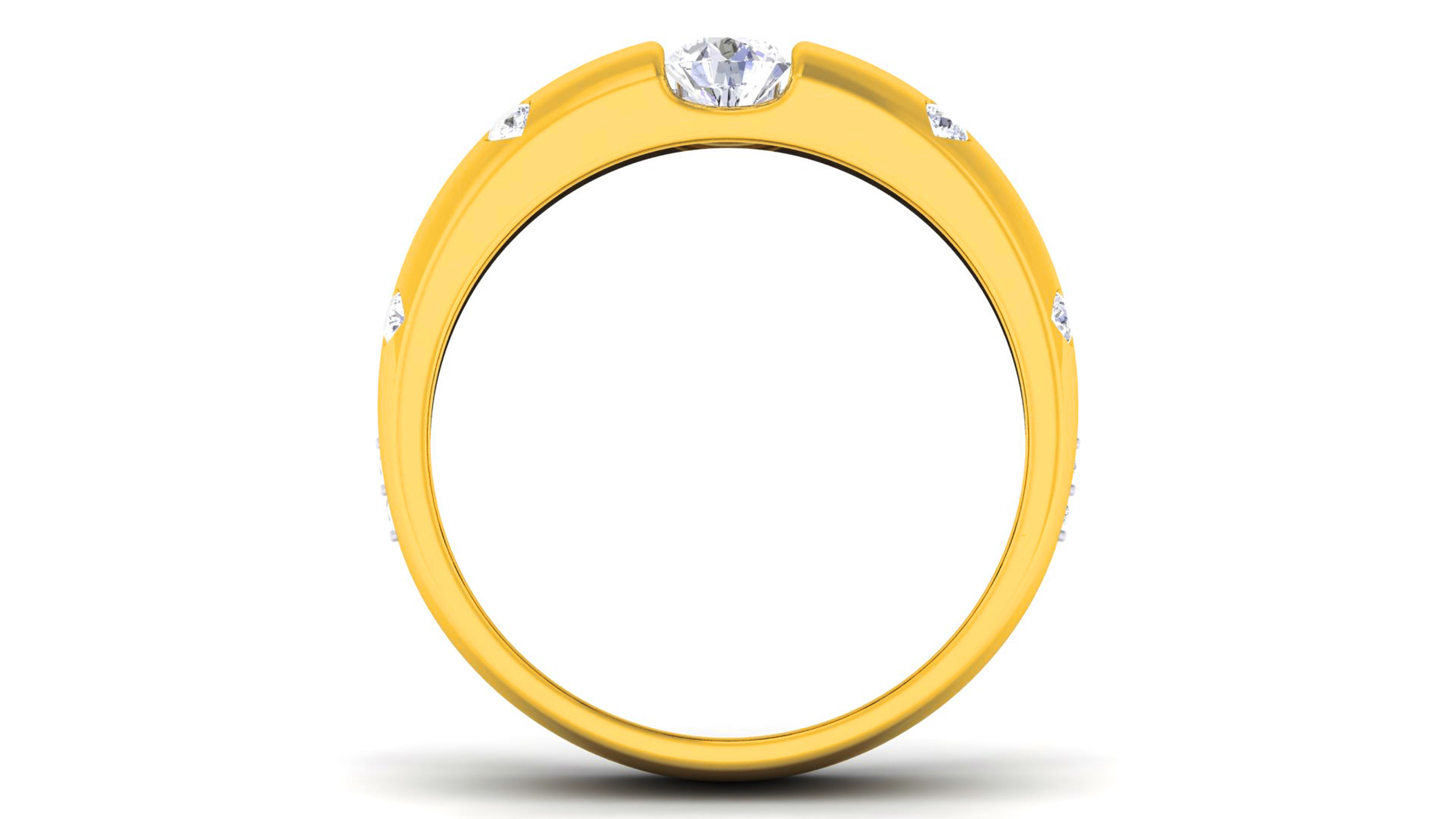 Couple Band Ring 3dm render detail  3D print model_4