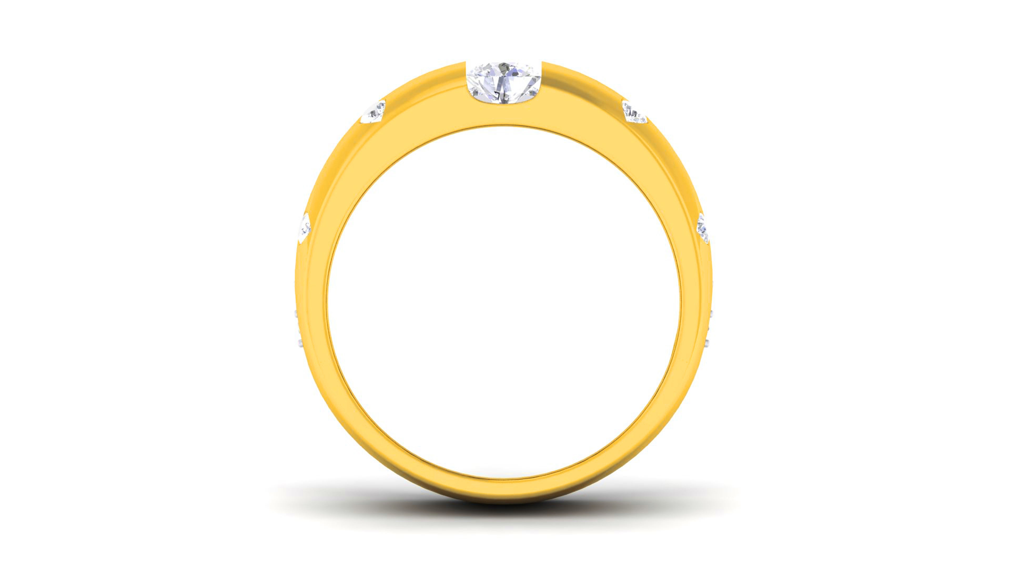 Couple Band Ring 3dm render detail  3D print model_15