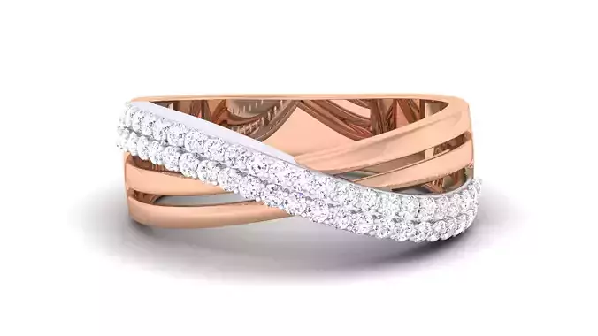 Couple Band Ring 3dm render detail 