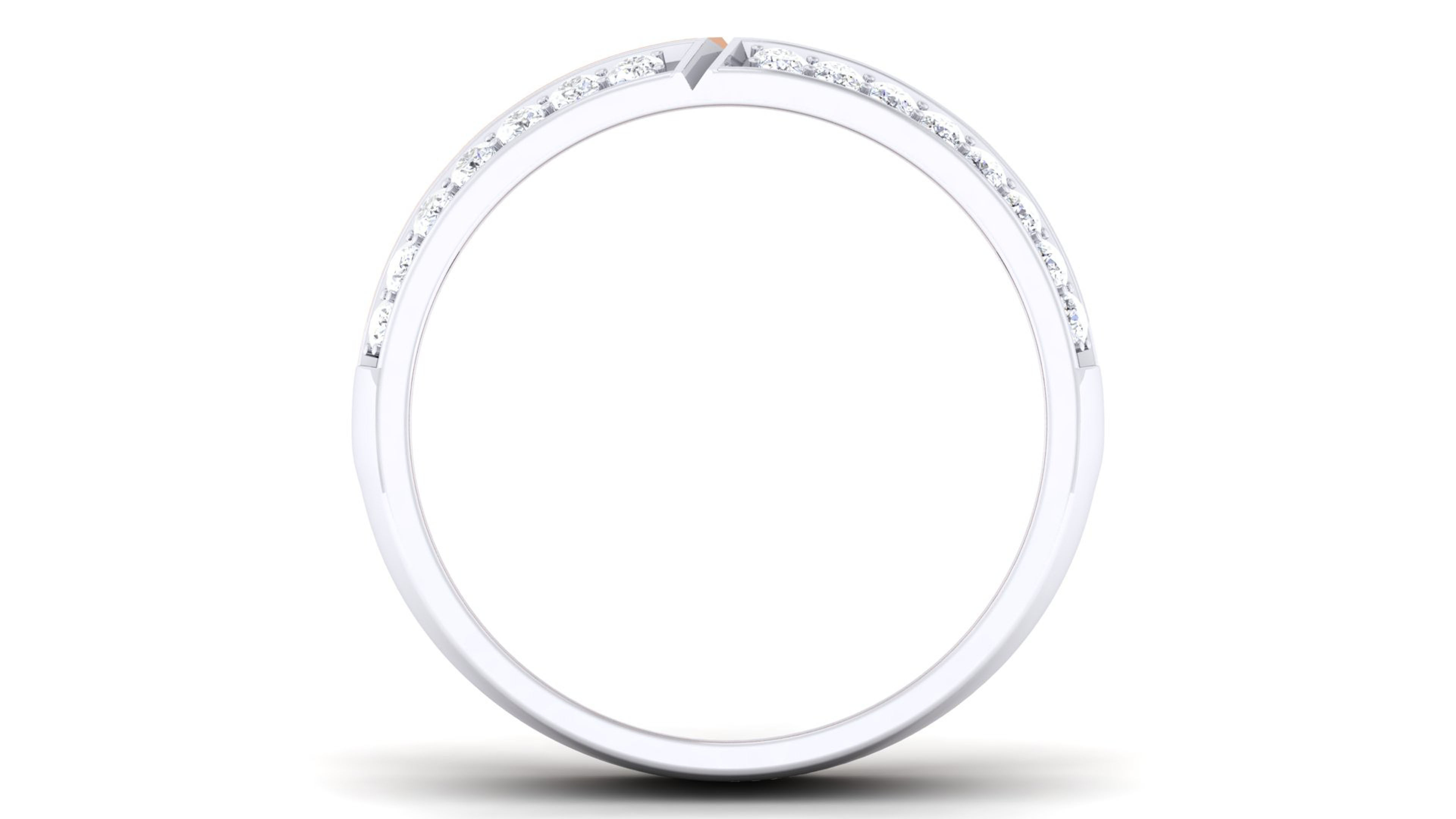 Couple Band Ring 3dm render detail 3D print model_3