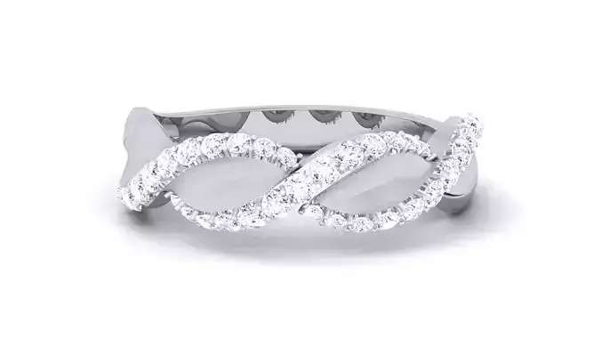 Couple Band Ring 3dm render detail 