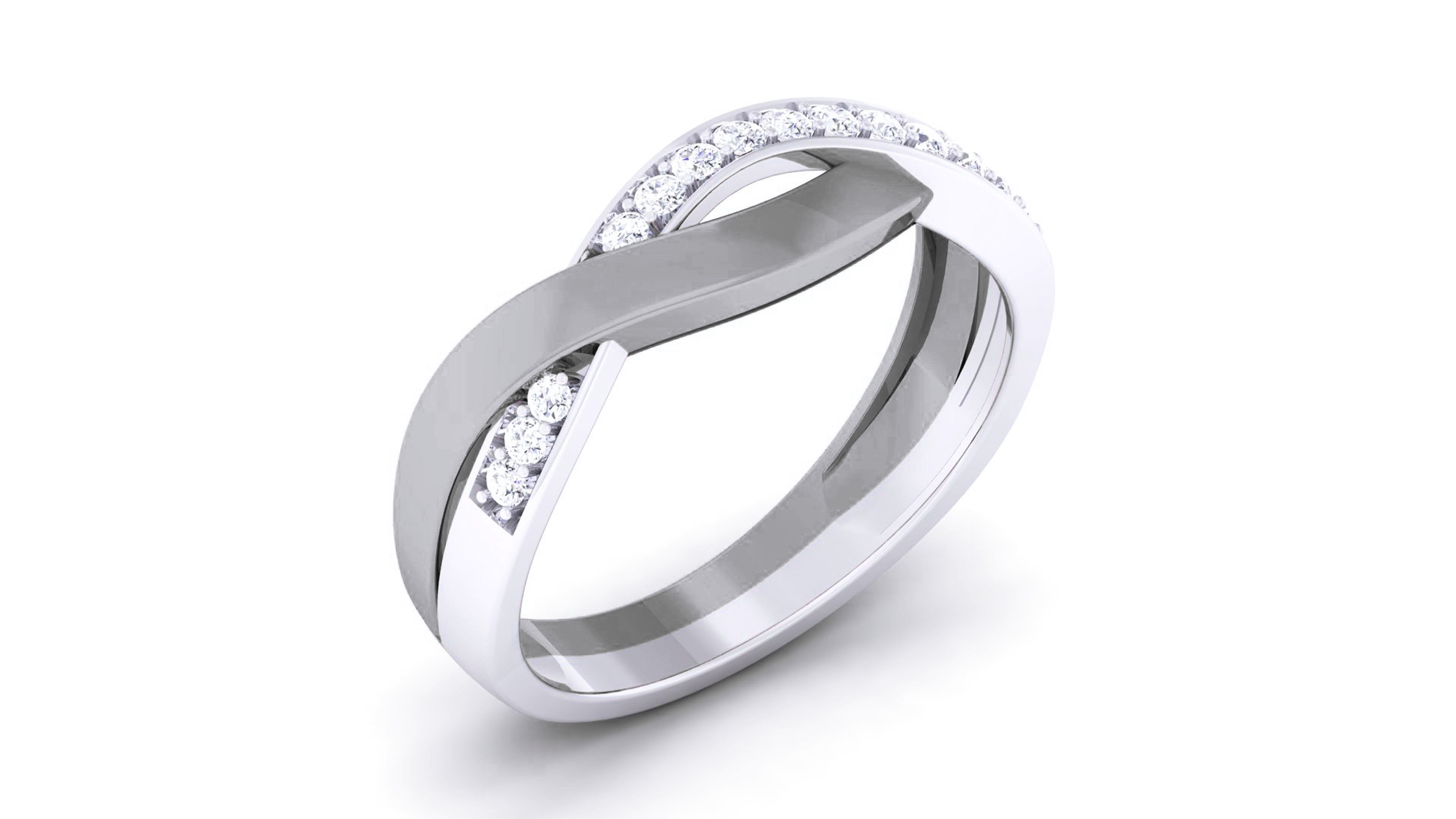 Couple Band Ring 3dm render detail 3D print model_19