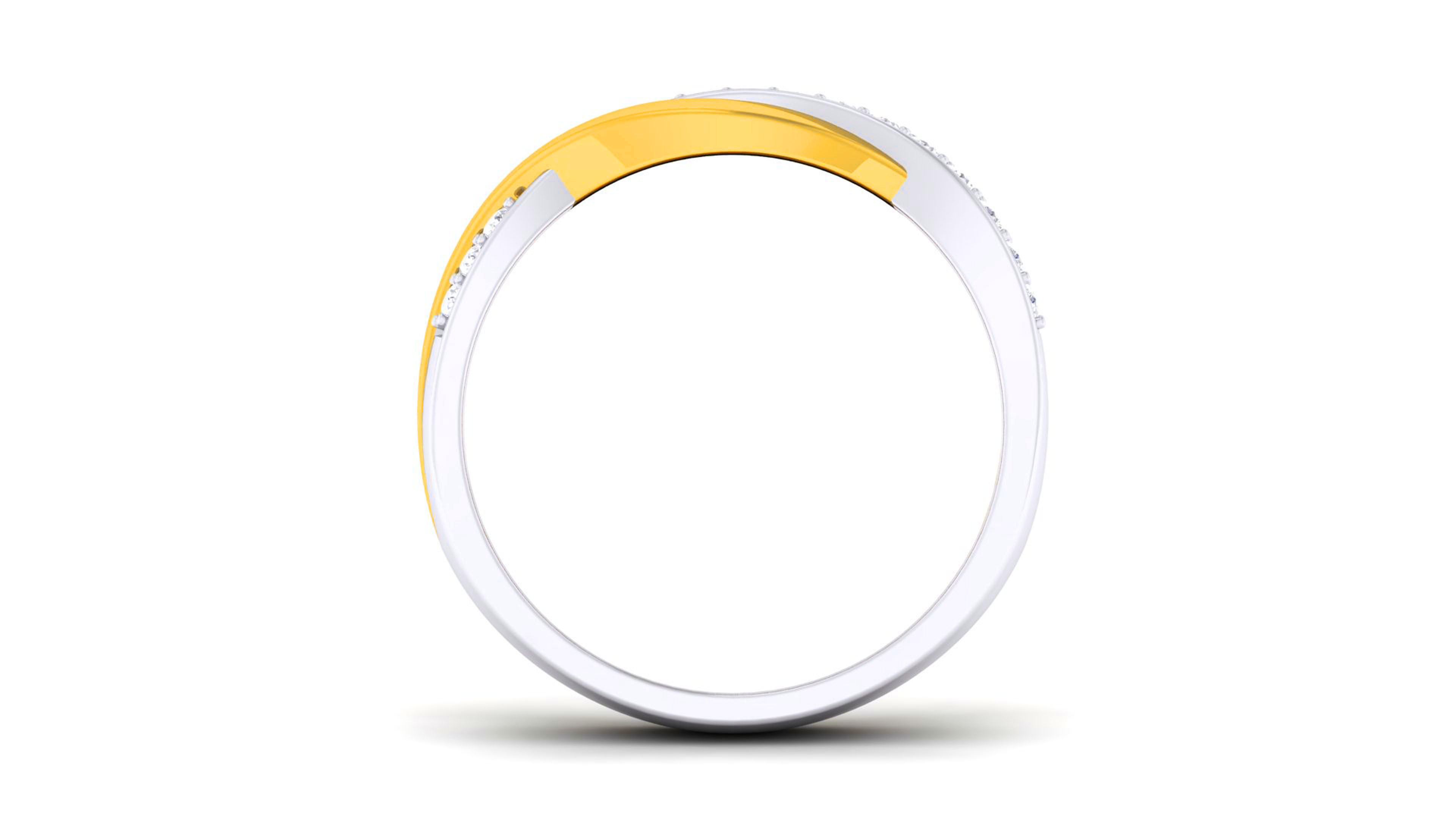 Couple Band Ring 3dm render detail 3D print model_15