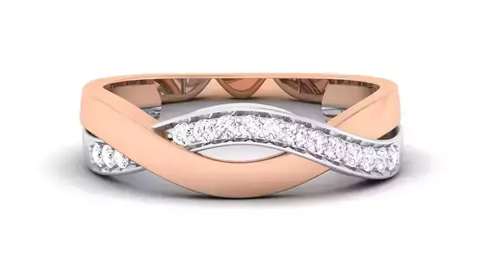Couple Band Ring 3dm render detail 