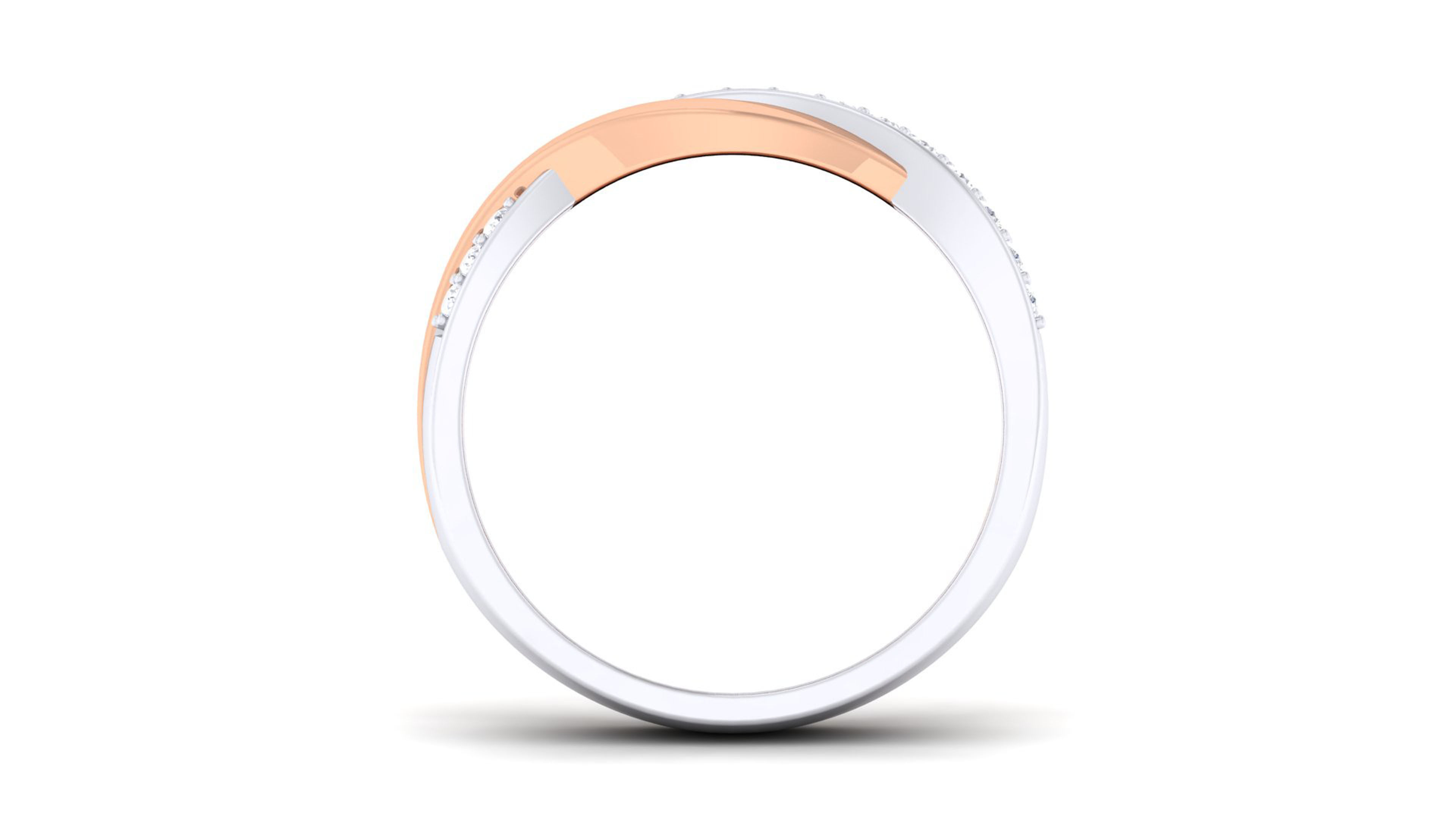 Couple Band Ring 3dm render detail 3D print model_14