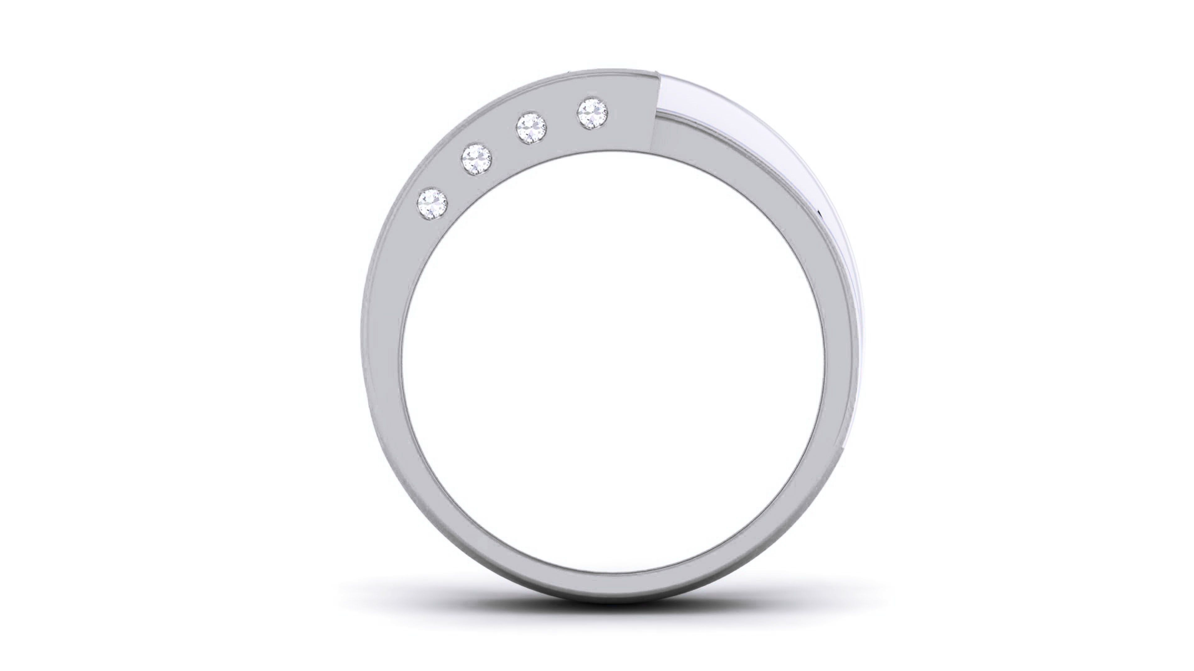 Couple Band Ring 3dm render detail 3D print model_15