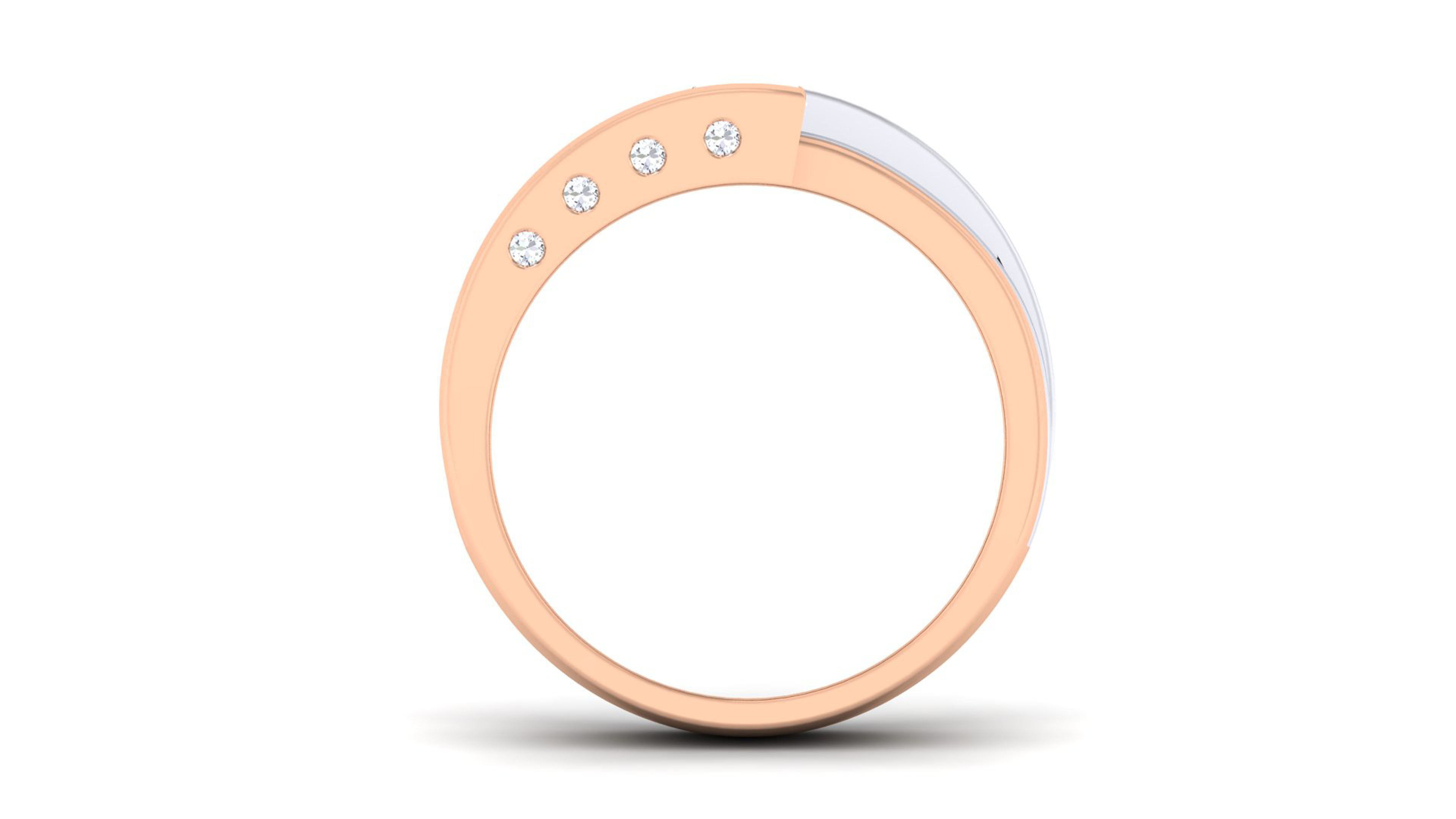 Couple Band Ring 3dm render detail 3D print model_14