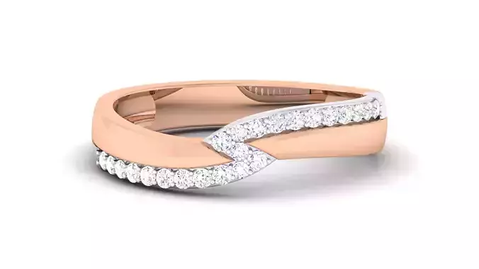 Couple Band Ring 3dm render detail 