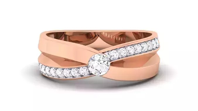 Couple Band Ring 3dm render detail 