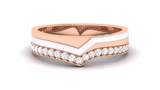 Couple Band Ring 3dm render detail 