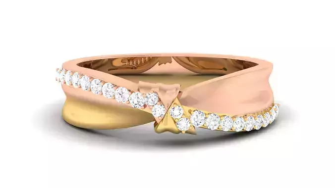 Couple Band Ring 3dm render detail 