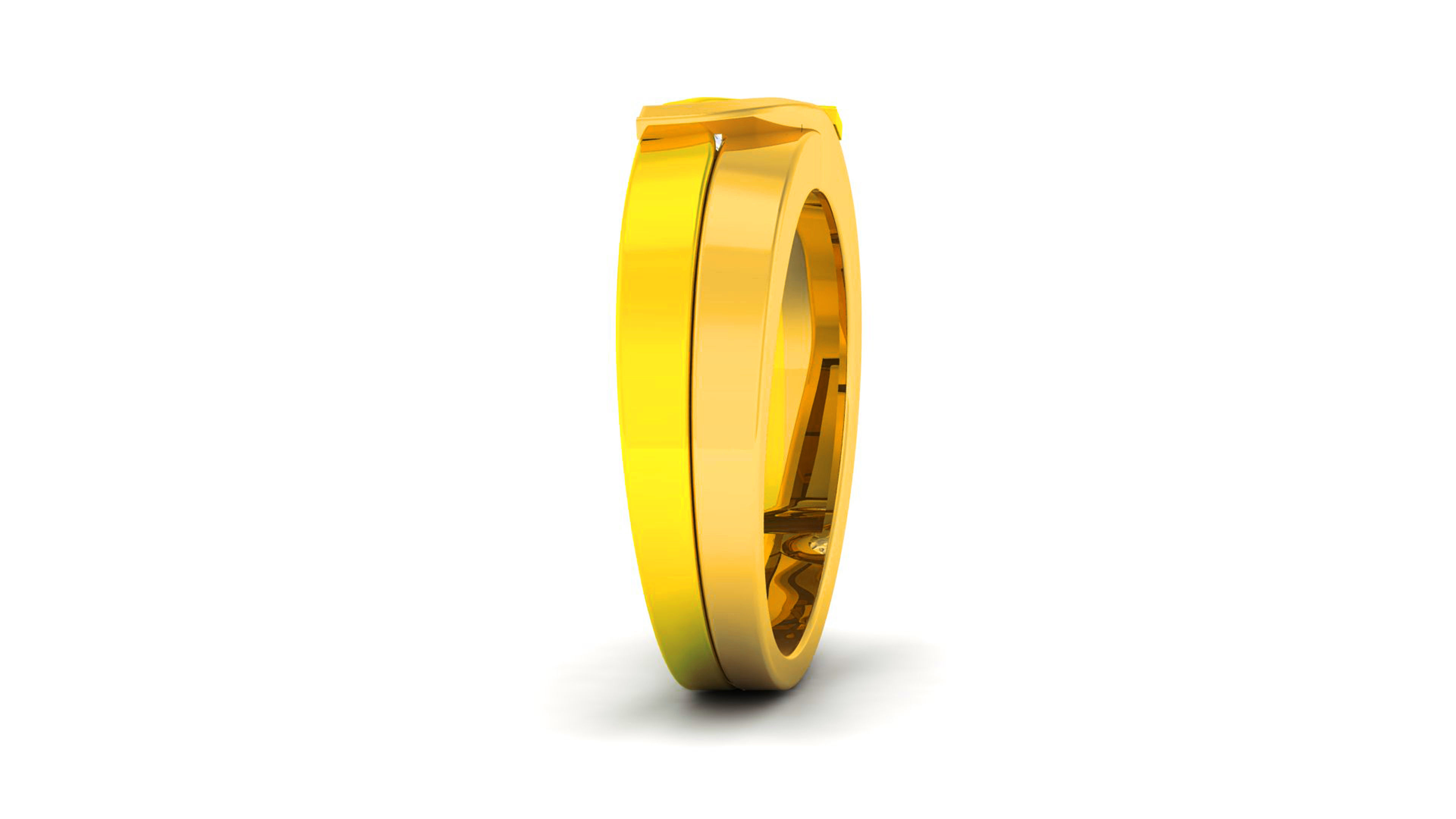 Couple Band Ring 3dm render detail  3D print model_21