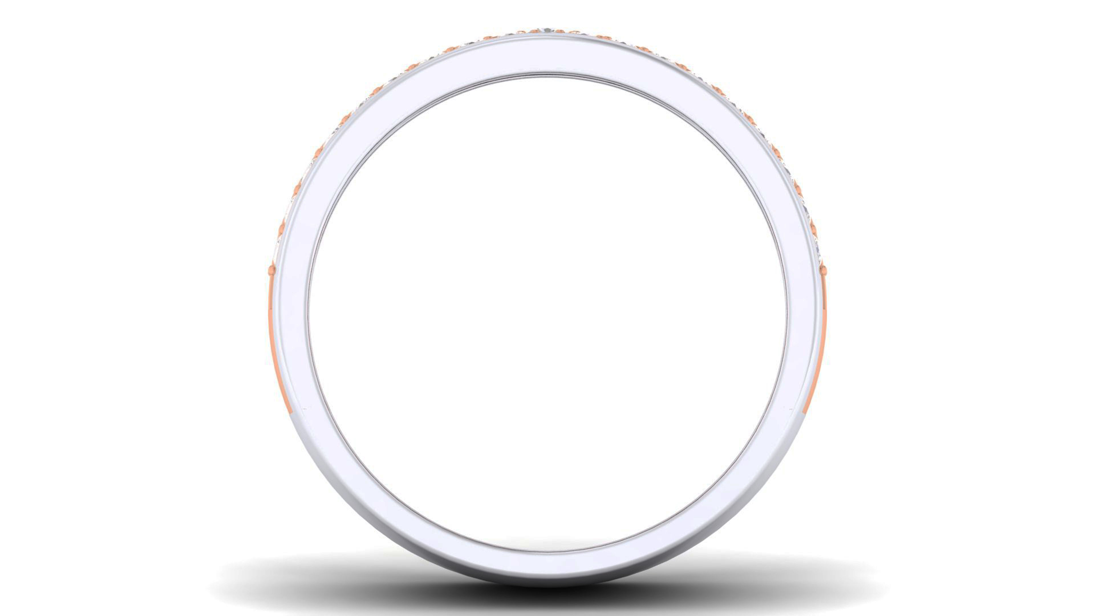 Couple Band Ring 3dm render detail  3D print model_3