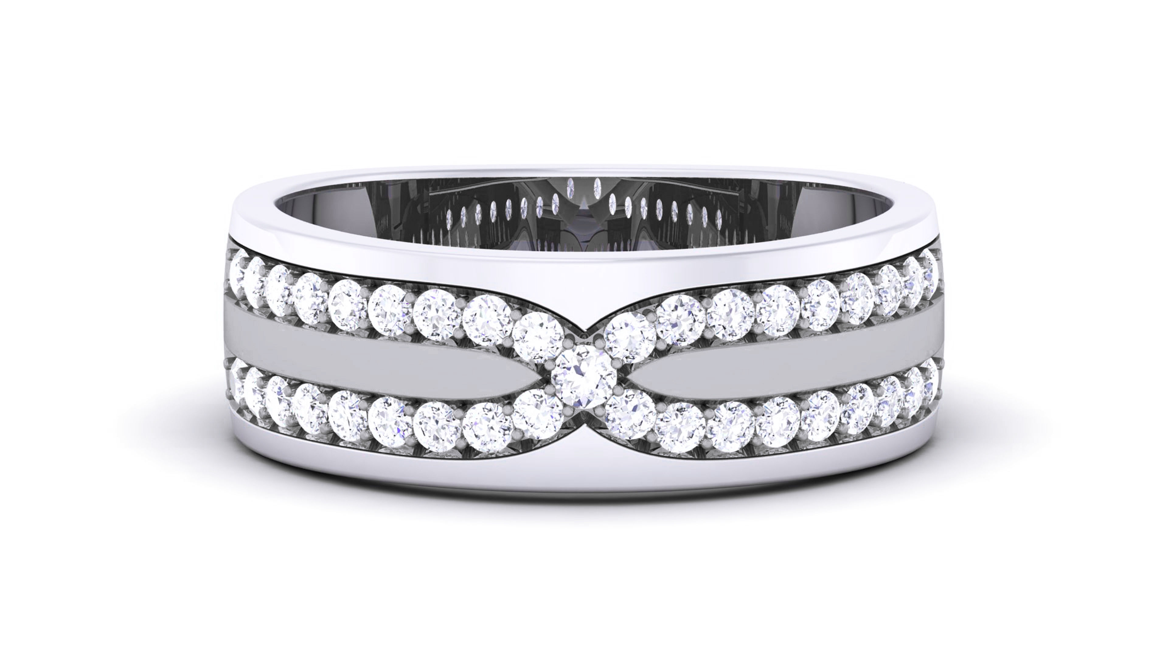 Couple Band Ring 3dm render detail  3D print model_13