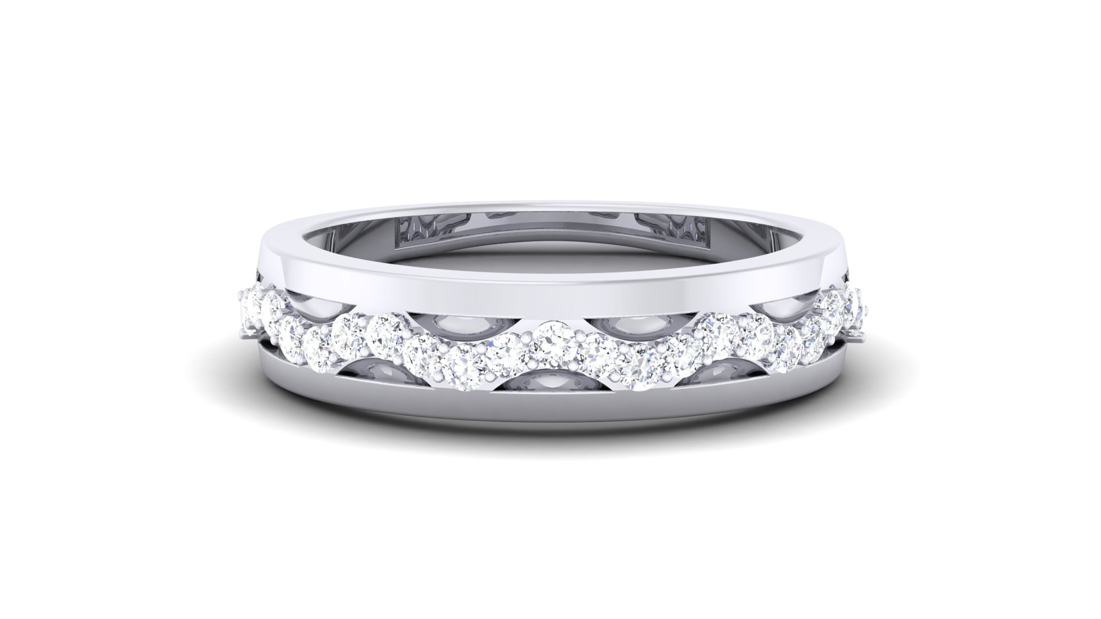 Couple Band Ring 3dm render detail  3D print model_9