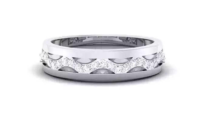 Couple Band Ring 3dm render detail 