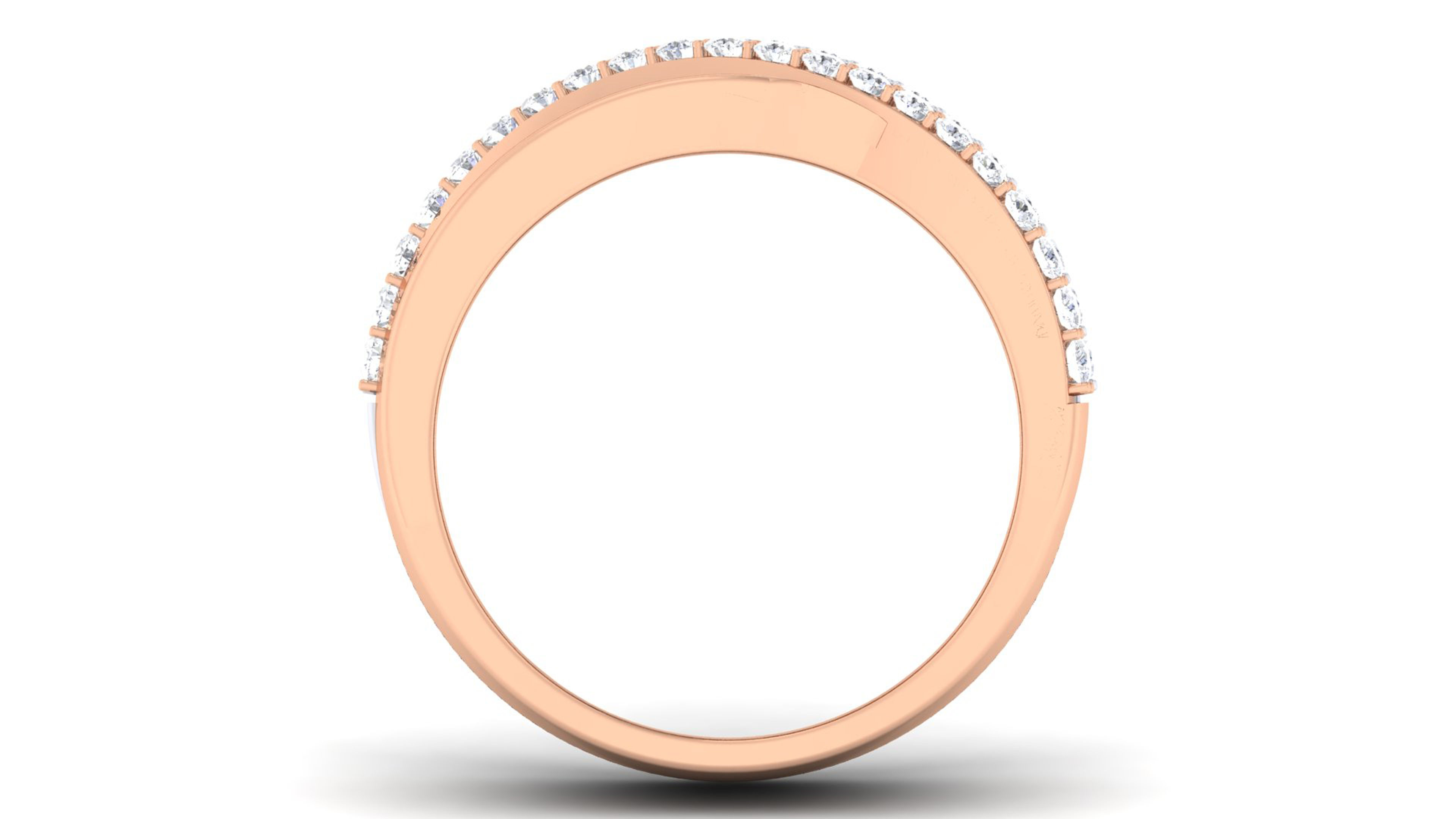 Couple Band Ring 3dm render detail 3D print model_3