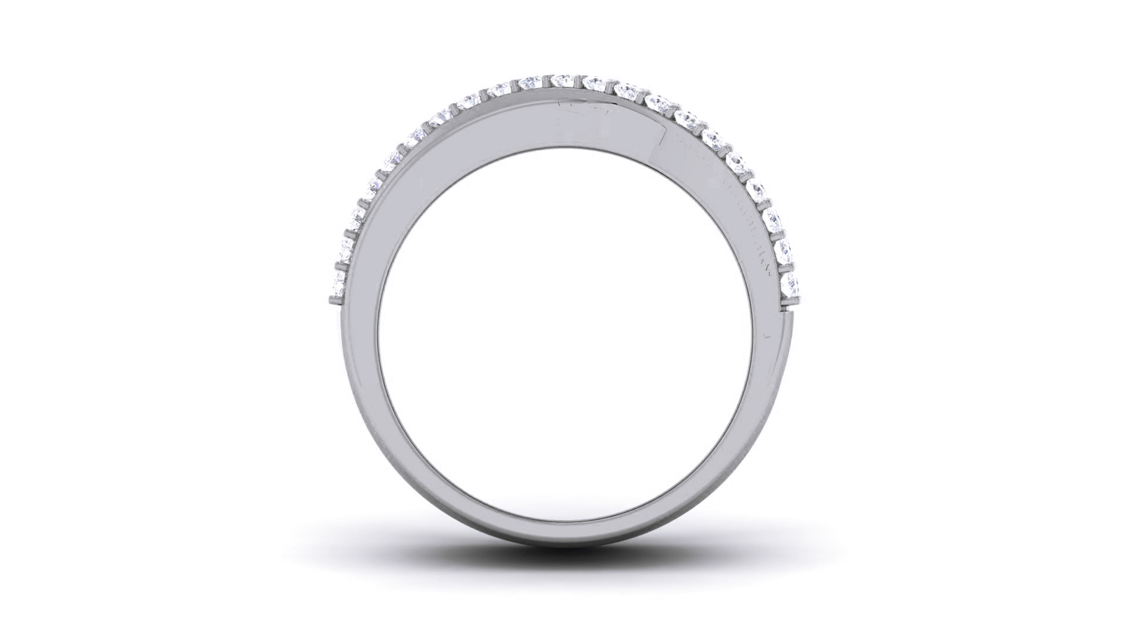 Couple Band Ring 3dm render detail 3D print model_16